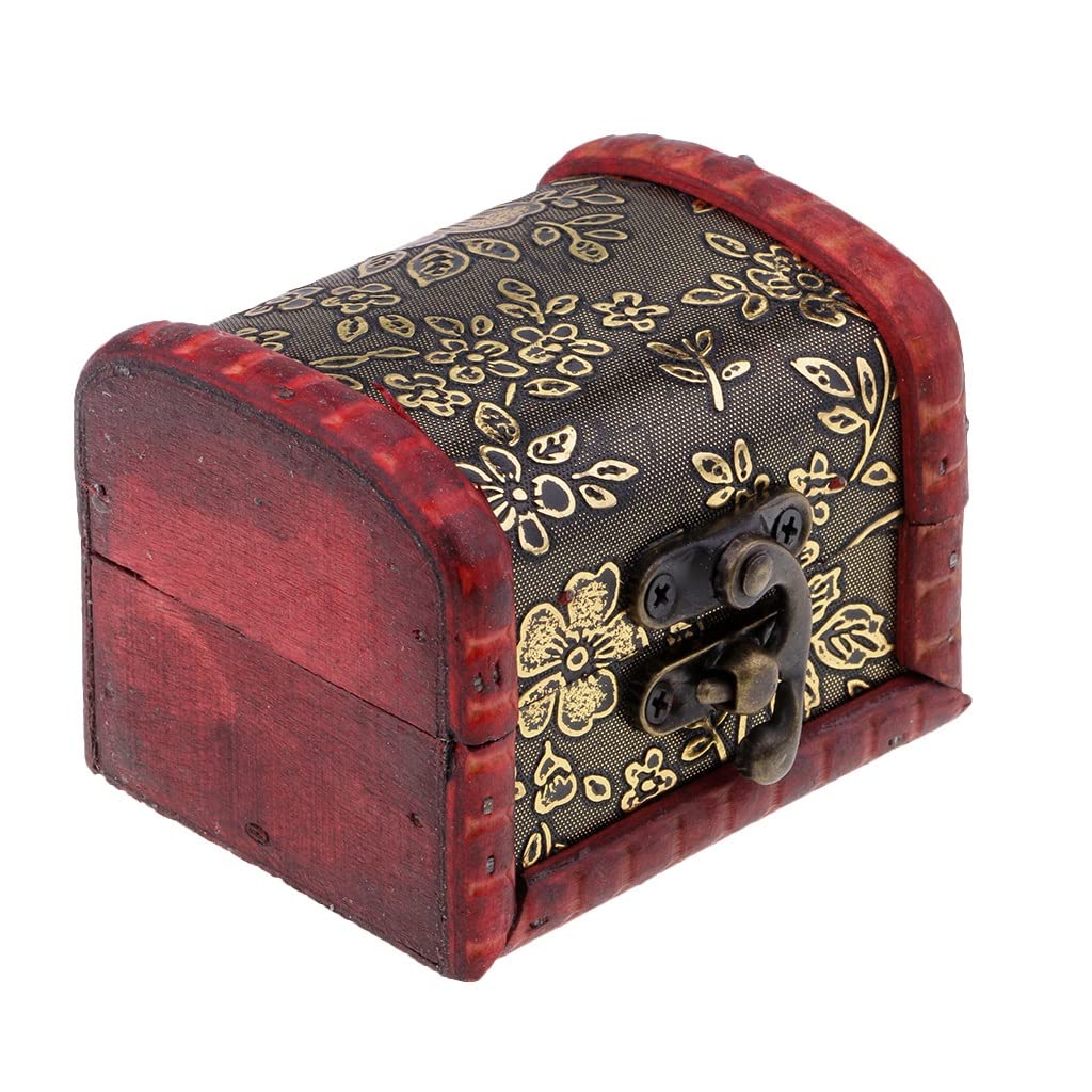 Vintage Wooden Storage Box - Antique Style Treasure Chest for Jewelry & Keepsakes