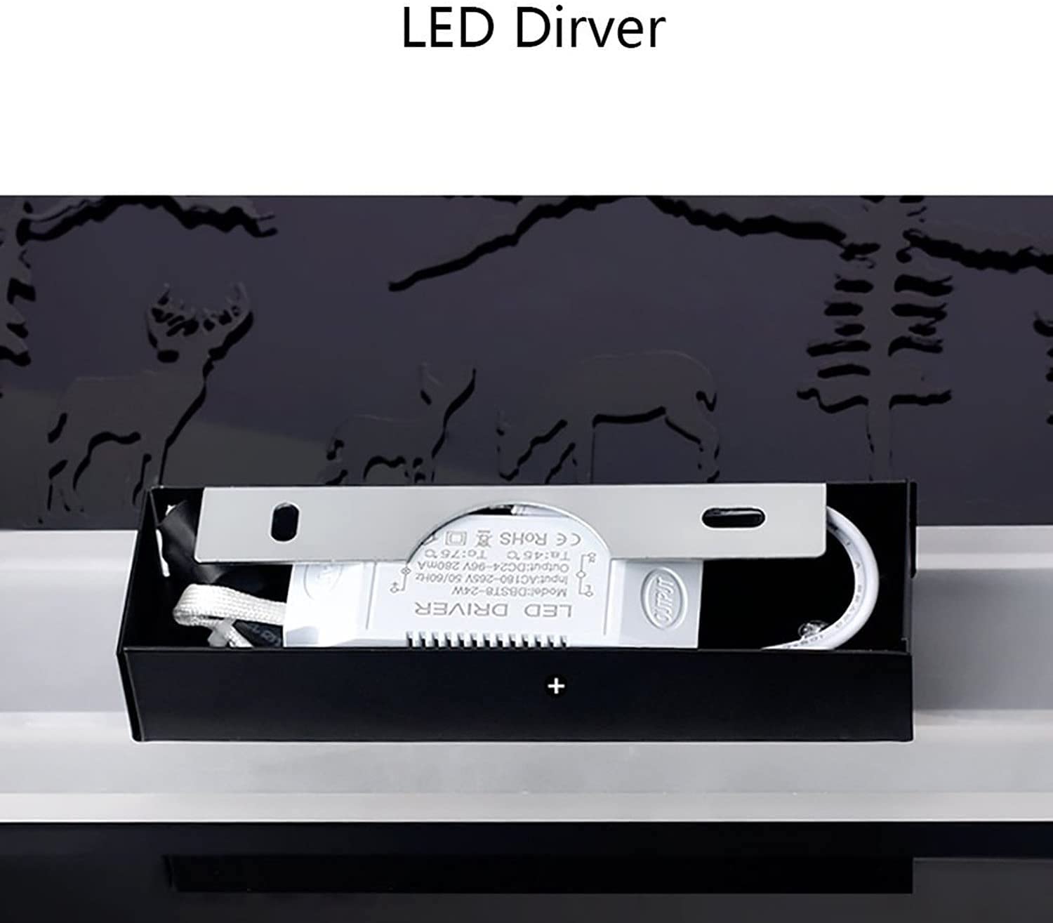 12W LED Wall Sconce Lamp - Rustic Up Down Wall Light with Elephant Design for Farmhouse, Living Room, Bedroom, Cabinet & Porch | Indoor Wall Mounted Lighting for Cozy Ambiance