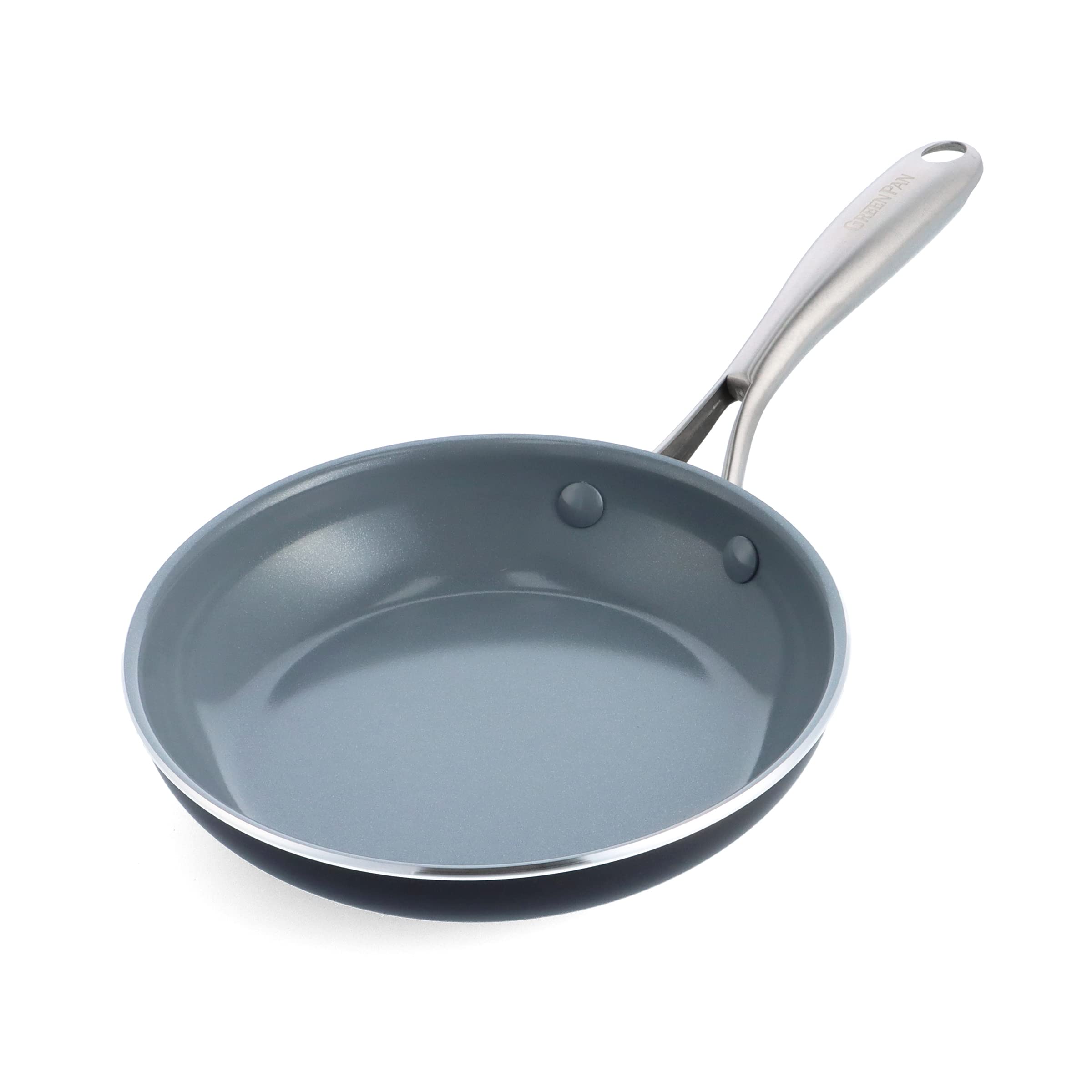GreenPan Swift Healthy Ceramic Nonstick 8-Inch Frying Pan Skillet - PFAS-Free, Dishwasher & Oven Safe - Stainless Steel Handle - Perfect for Sauteing, Frying & Baking - Ideal for Healthy Cooking & Easy Cleanup