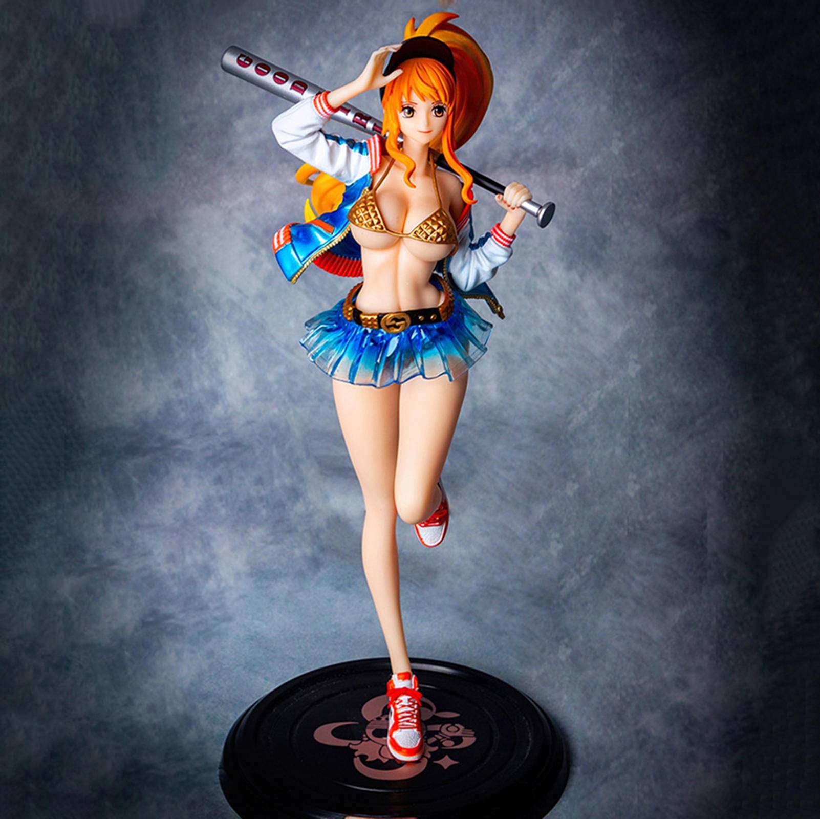 One Piece Nami Action Figure - 34cm Anime Collectible Statue, Handmade PVC Decorative Model, Eco-Friendly Material, Perfect Birthday Gift for Anime Fans | Display for Home, Office, or Anime Collections