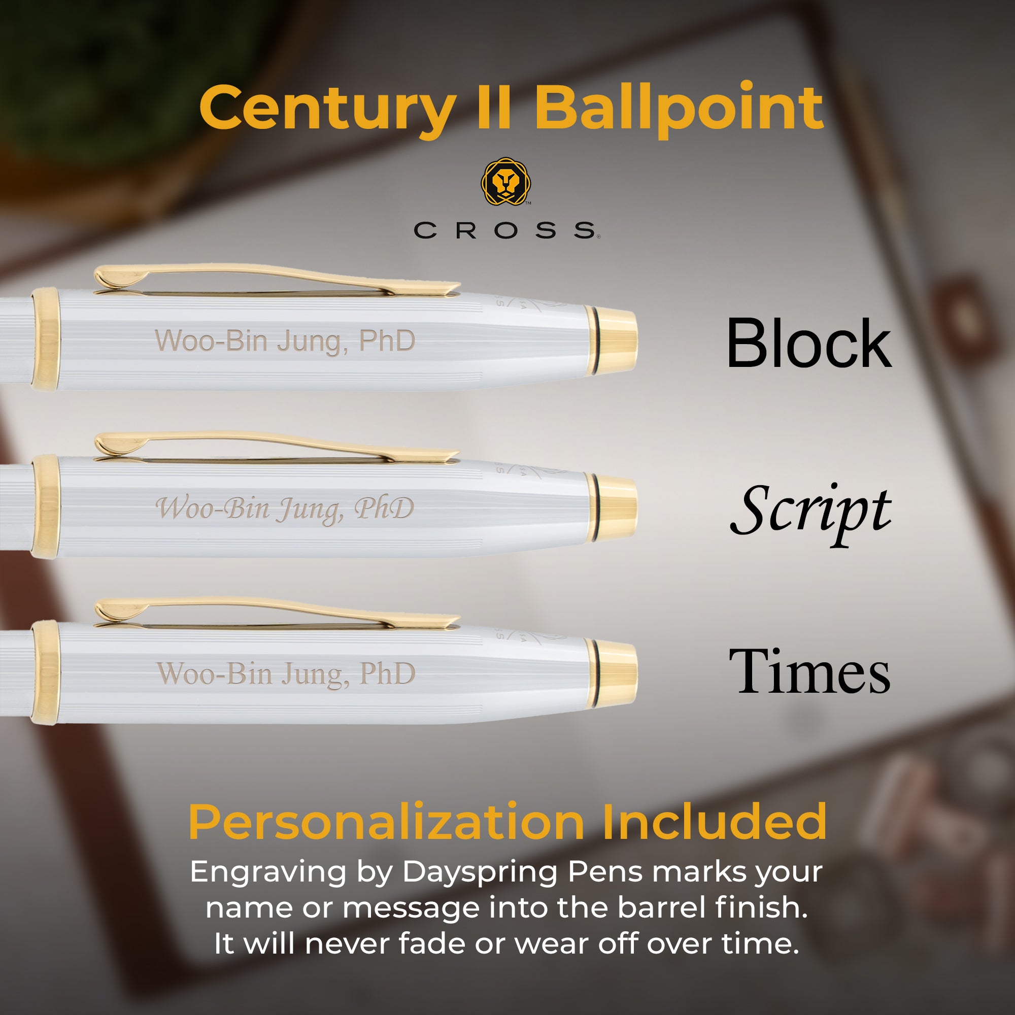 Cross Century II Medalist Ballpoint Pen - Premium Writing Instrument for Professionals & Gifts - Ideal for Office, Business Meetings & Special Occasions