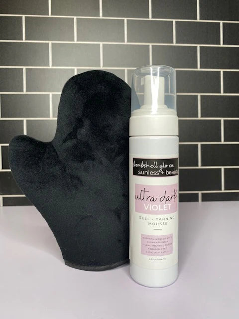 Ultra Dark Violet Sunless Tanning Mousse - Instant Self Tanner for a Natural Glow | Perfect for Beach, Pool & Special Occasions