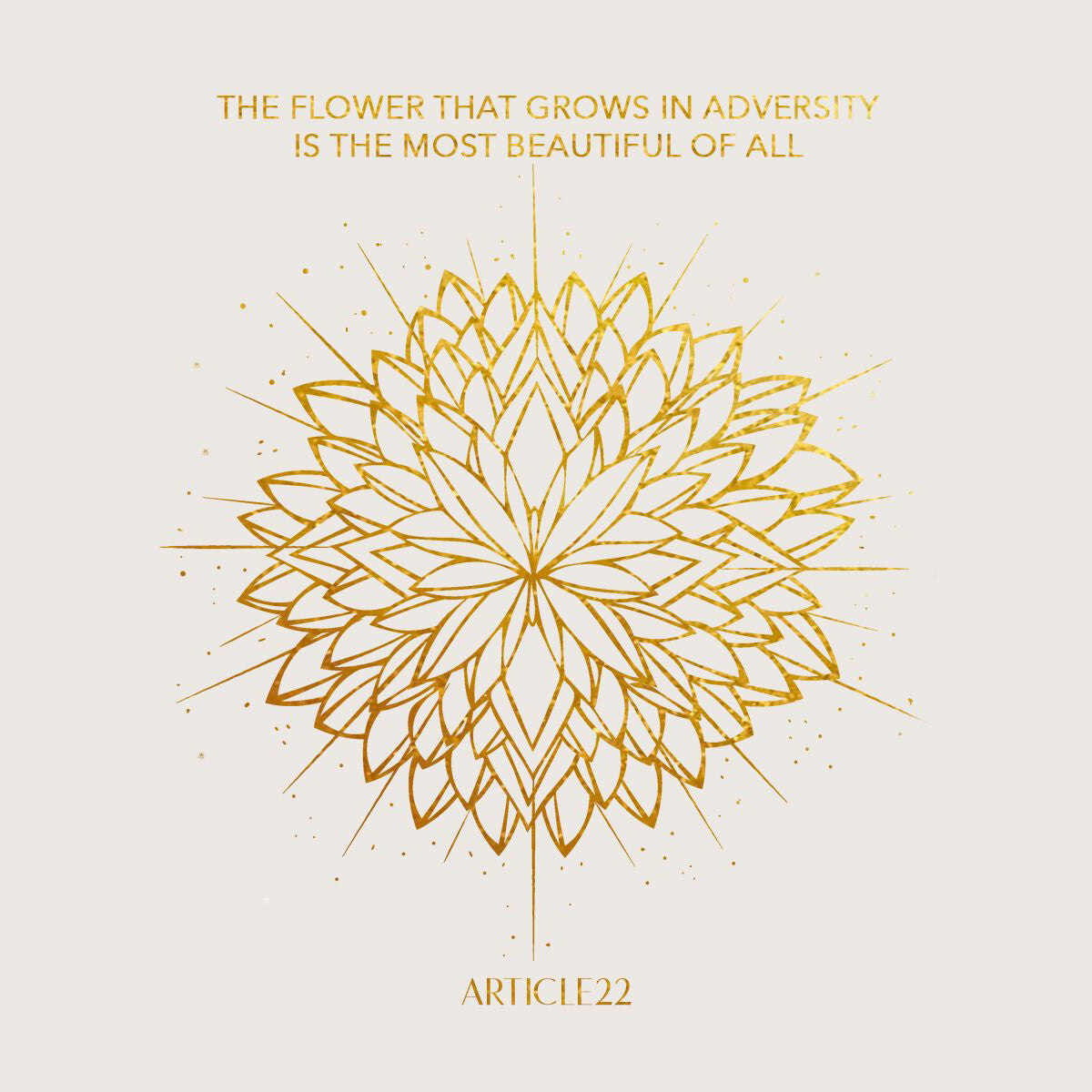 ARTICLE22 Beauty in Adversity Mantra Necklace - Inspirational Jewelry for Women, Symbol of Hope & Resilience - Perfect for Daily Wear, Gifts & Spiritual Healing