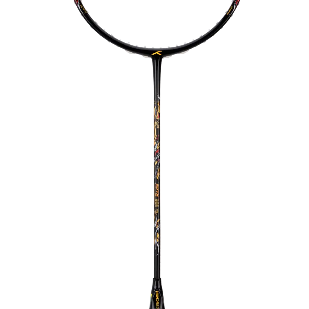 HNDRD Battle 900 Professional Badminton Racket - Lightweight Carbon Fiber Shuttlecock Racket for Advanced Players - Perfect for Tournaments, Training & Outdoor Games