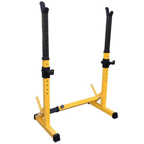 Heavy Duty One Piece Barbell Squat Rack Stand - Adjustable Steel Power Rack for Weightlifting & Strength Training - Perfect for Home Gym, CrossFit & Powerlifting Workouts