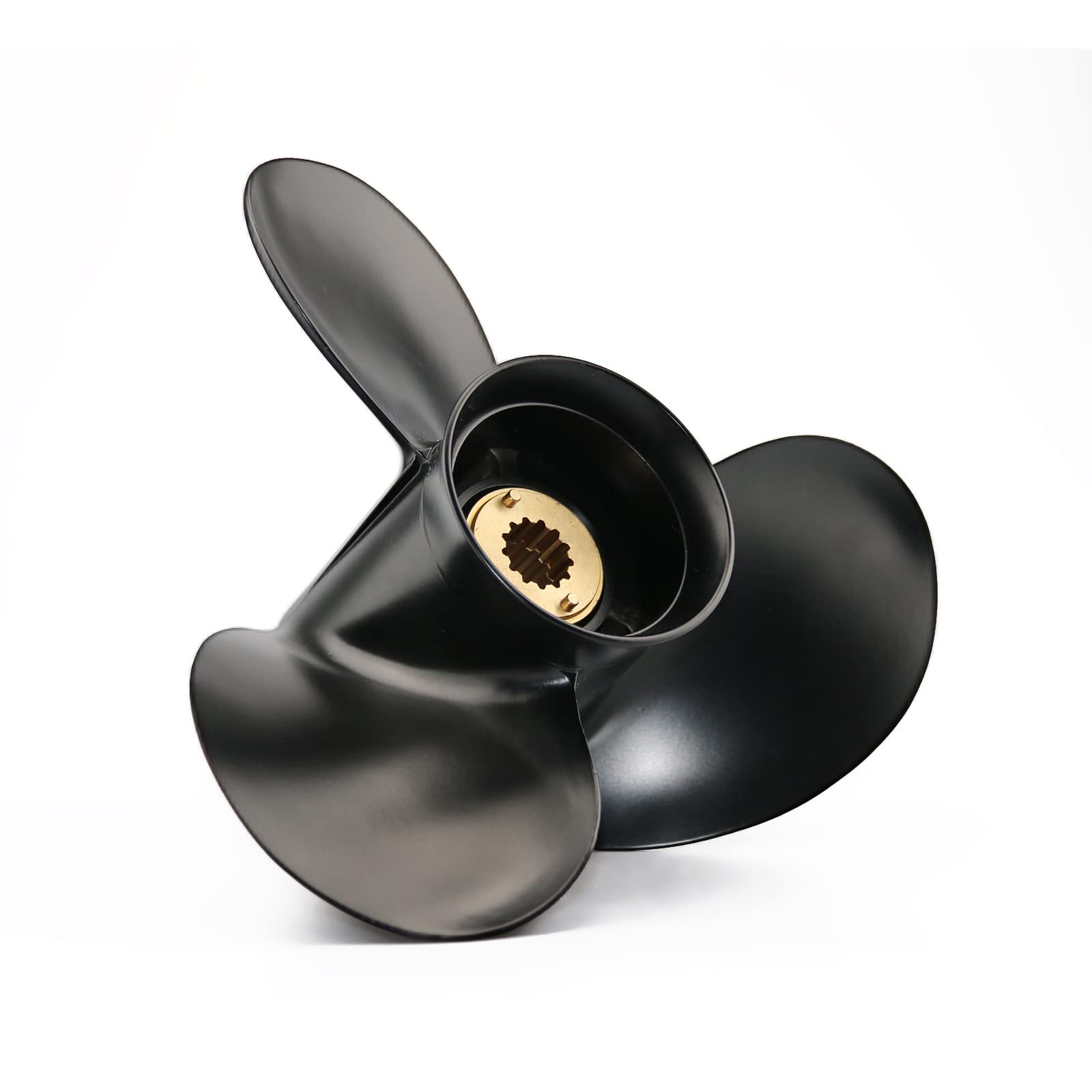 Jetman Aluminum Boat Propeller 3-Blade 13 Spline RH - Compatible with Mercury Outboard Engines 25HP-70HP (25HP/35HP/45HP/50HP/55HP/60HP/70HP) - Perfect for Fishing, Boating & Water Sports