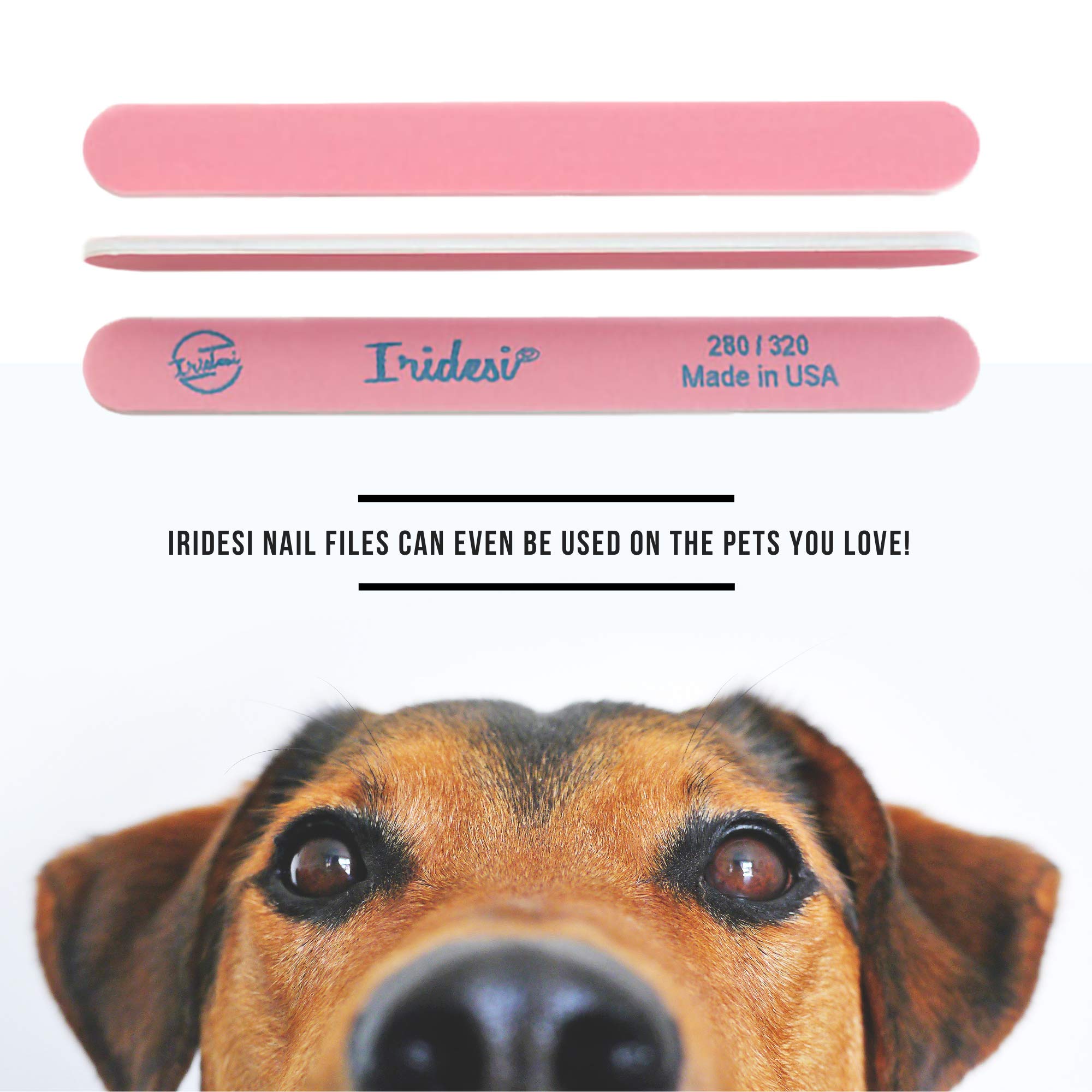 Premium 7-Inch Nail Files and Buffers Set - 12 Pack Washable Emery Boards (280/320 Grit) for Professional Manicures & Pedicures - Perfect for Home, Salon, and Travel Use