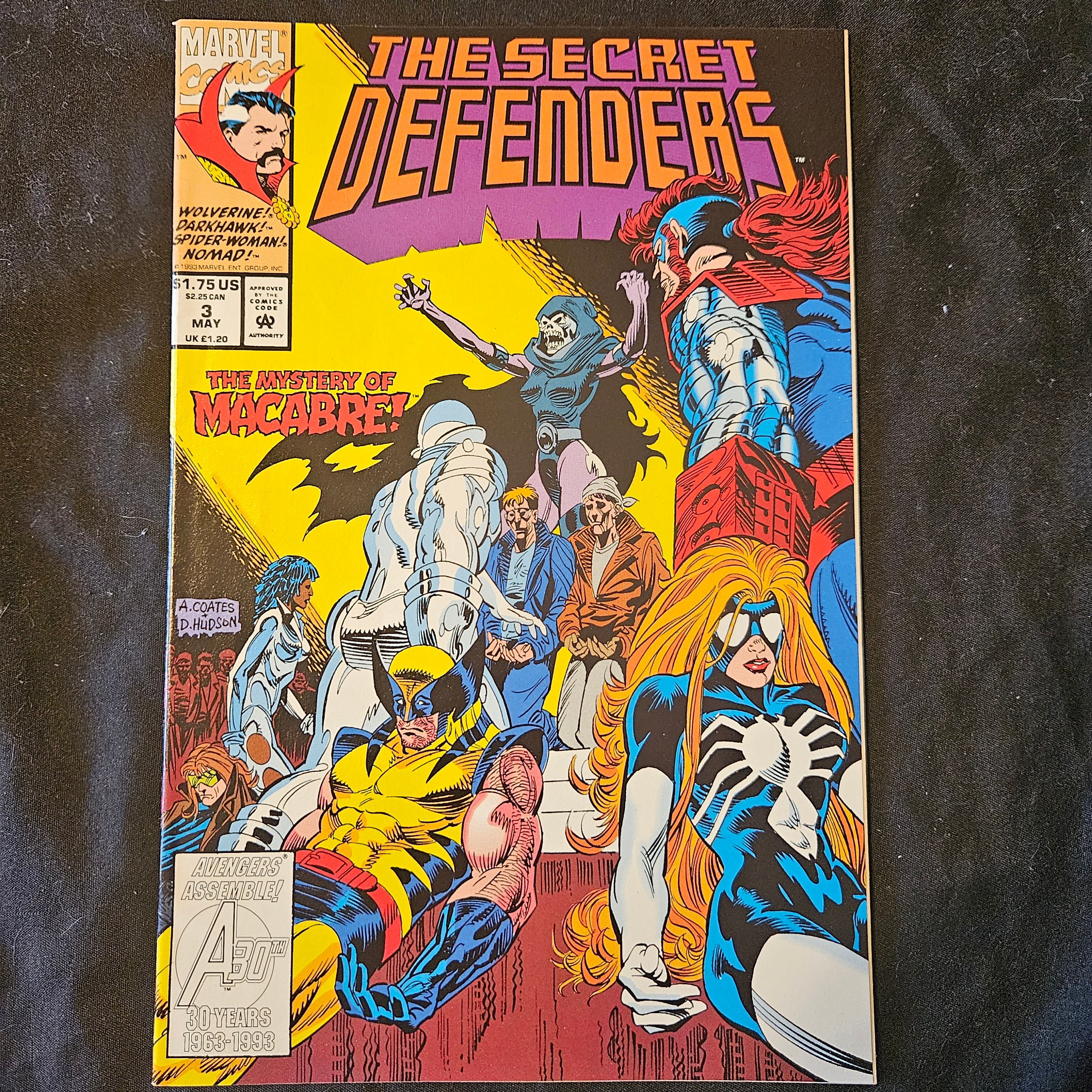 Marvel Comics The Secret Defenders #3 (May 1993) - Wolverine & Spider-Man Guest Appearance | Rare Collectible Comic Book for Marvel Fans & Comic Collectors