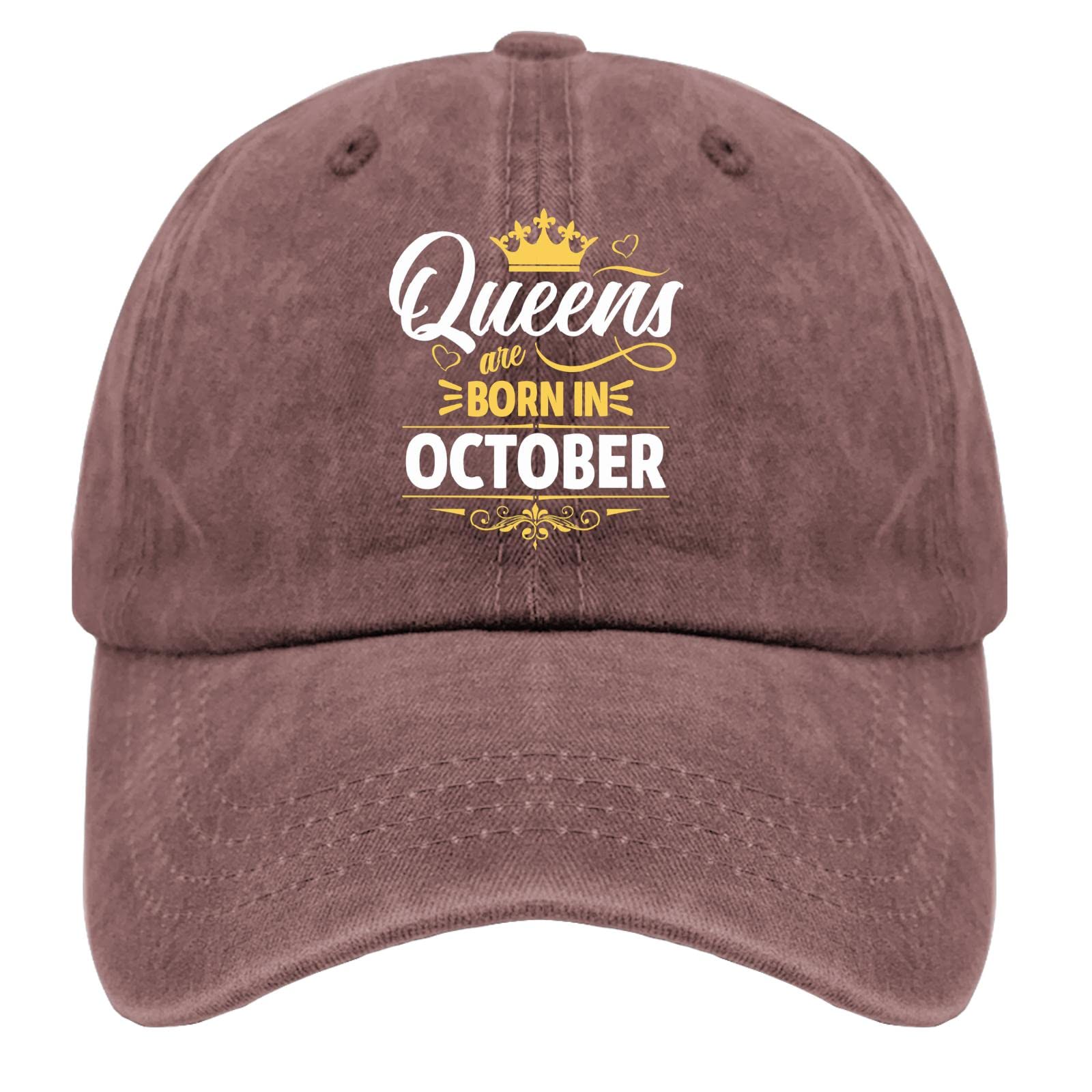 Men's & Women's Baseball Cap - Zodiac Birthday Gift Hat for October Born Kings - Adjustable & Stylish Unisex Design for Sports, Outdoor & Casual Wear