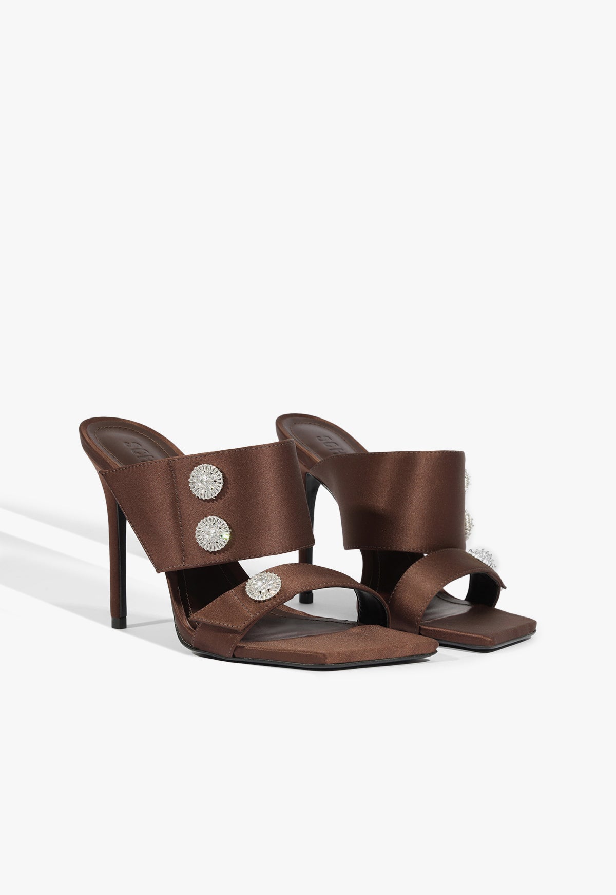 Yasmeen Women's Satin Sandal with 24mm Heel - Elegant High Heel Dress Shoes for Parties, Weddings & Evening Events (Style S2203300240002)