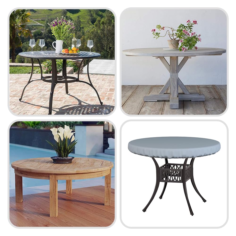 Heavy Duty 18 Oz Waterproof UV Resistant Outdoor Table Cover - 48