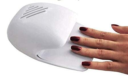 Flipco Portable Mini Nail Dryer Fan - Quick Drying for Regular Nail Polish, Safe for Hands & Skin - Perfect for Home Manicures, Travel & Salon Use