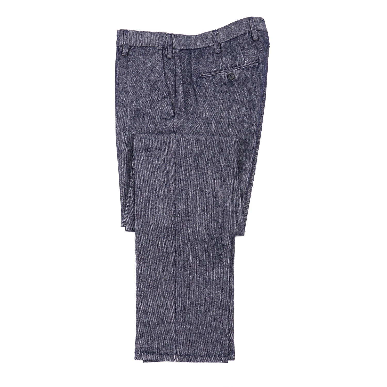 Premium Luigi Borrelli Wool & Cotton Dress Pants for Men - Comfortable Business Casual & Office Wear - Perfect for Work, Travel & Formal Occasions