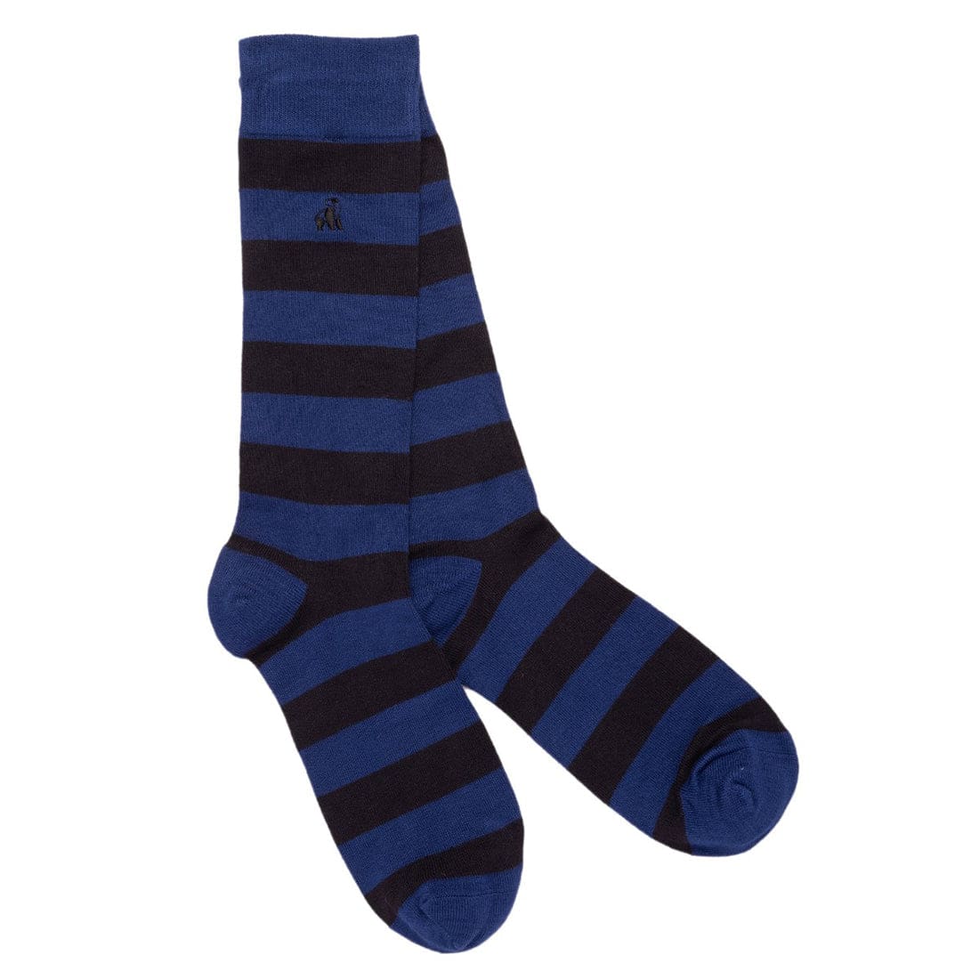 Premium Charcoal Striped Bamboo Socks with Comfort Cuff - Soft Breathable Mens & Womens Socks for Everyday Wear, Work & Outdoor Activities
