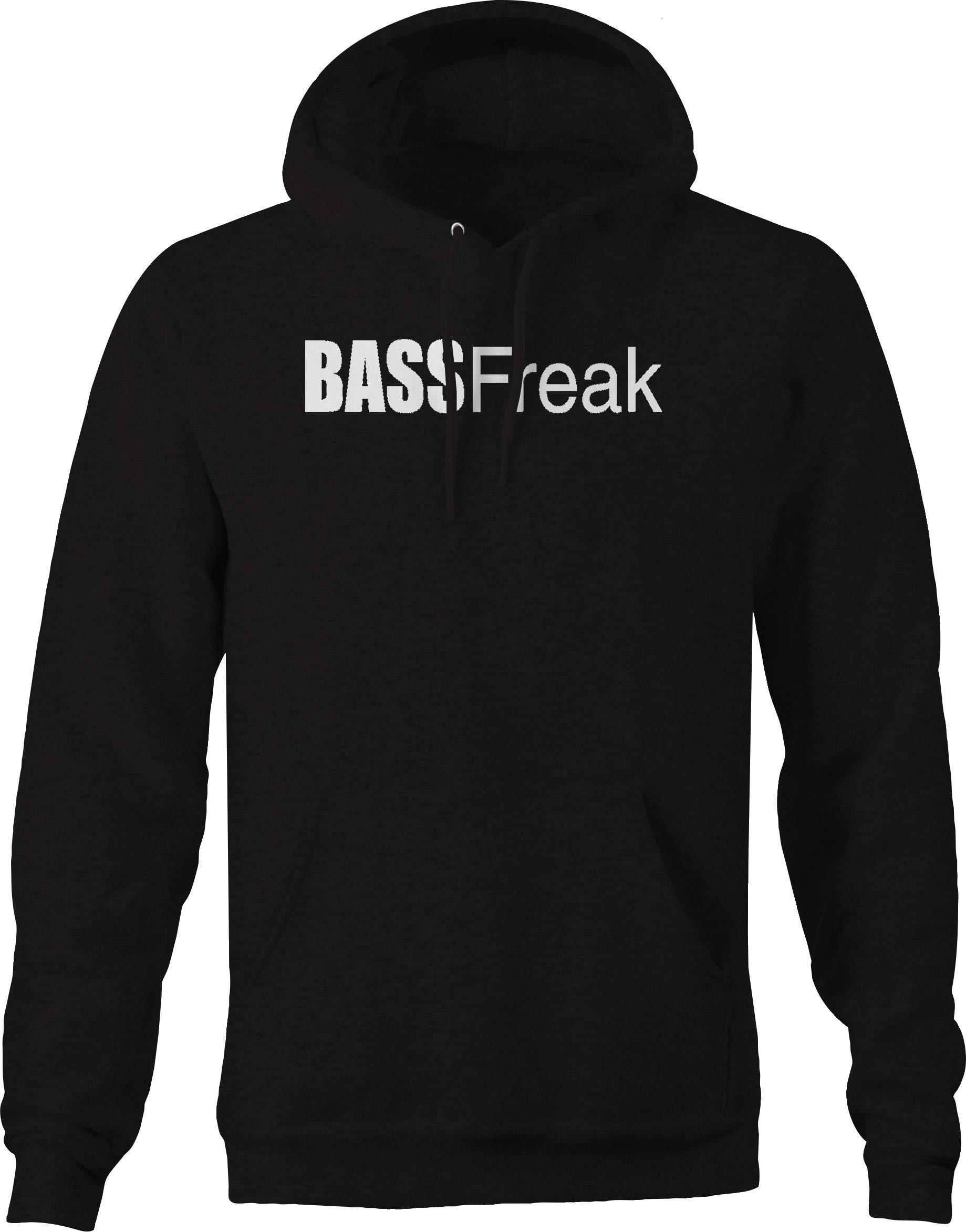 Bass Freak Contemporary Men's Hooded Shirt - Black | Stylish Casual Wear for Street Fashion & Outdoor Activities