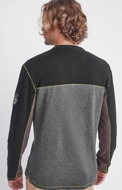 Men's Alp N Rock Lukas Henley Shirt - Comfortable Casual Button-Up for Outdoor Adventures & Everyday Wear