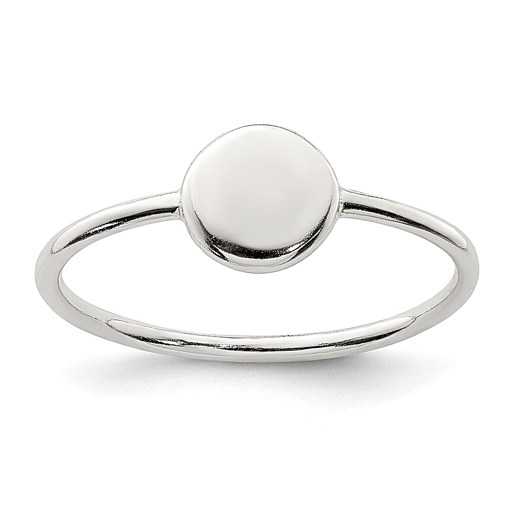 925 Sterling Silver Circle Band Ring for Women - Dainty Minimalist Stackable Ring - Perfect Gift for Her, Anniversary, Birthday, Valentine's Day - Everyday Wear & Special Occasions