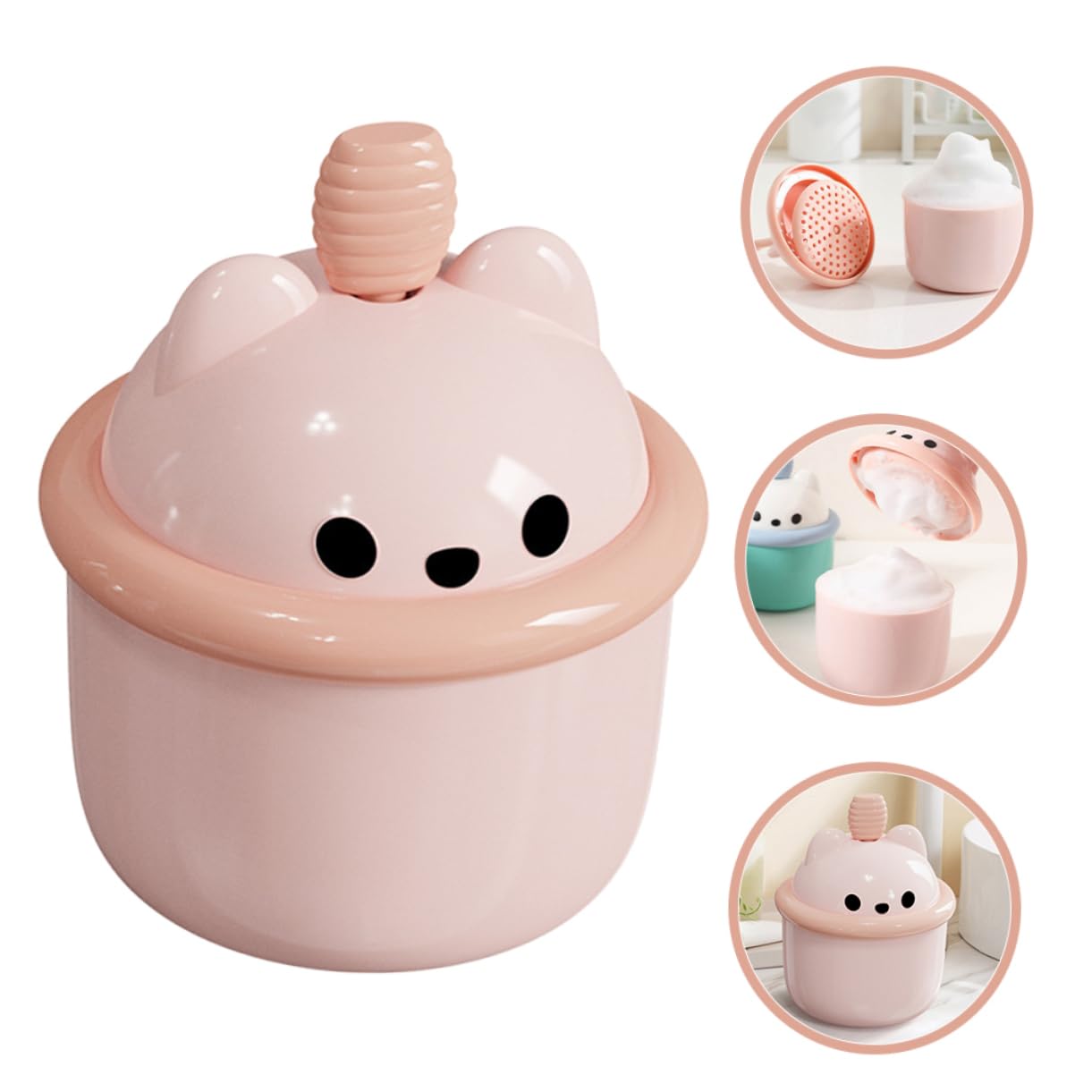 Portable Facial Cleansing Bubble Maker - 3 Piece Set for Deep Pore Cleansing | Easy to Clean & Travel-Friendly | Perfect for Home Spa & Skincare Routine