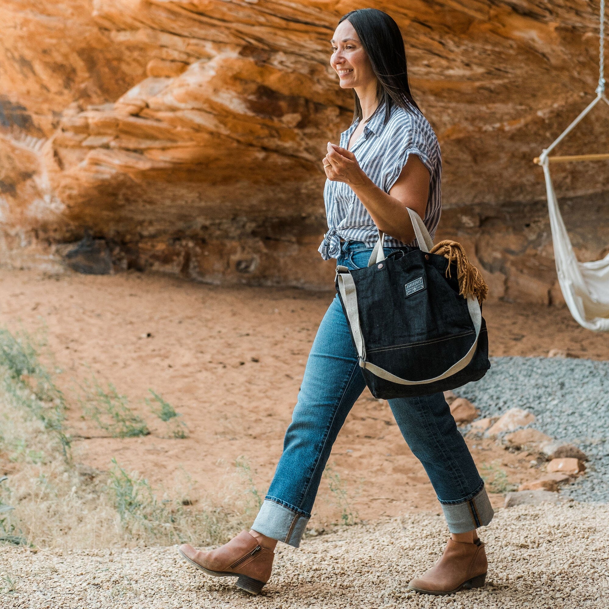 Neelum Denim Tote Bags for Women - Stylish & Durable Shoulder Bags - Perfect for Work, Shopping & Travel