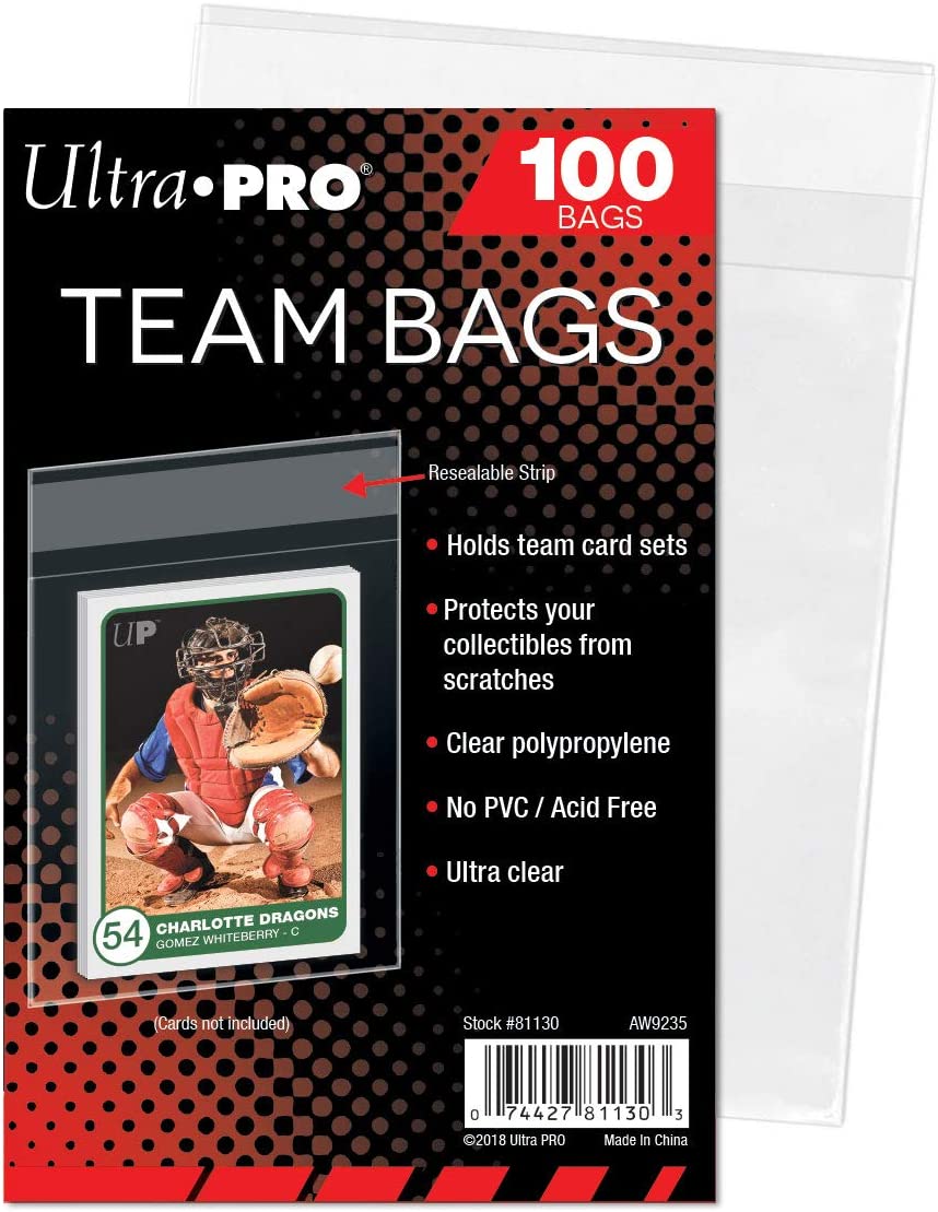 Ultra Pro Resealable Team Bags - Premium Storage Solution for Trading Cards, Collectibles & Board Games - Perfect for Organizing, Protecting & Displaying Your Valuable Collections