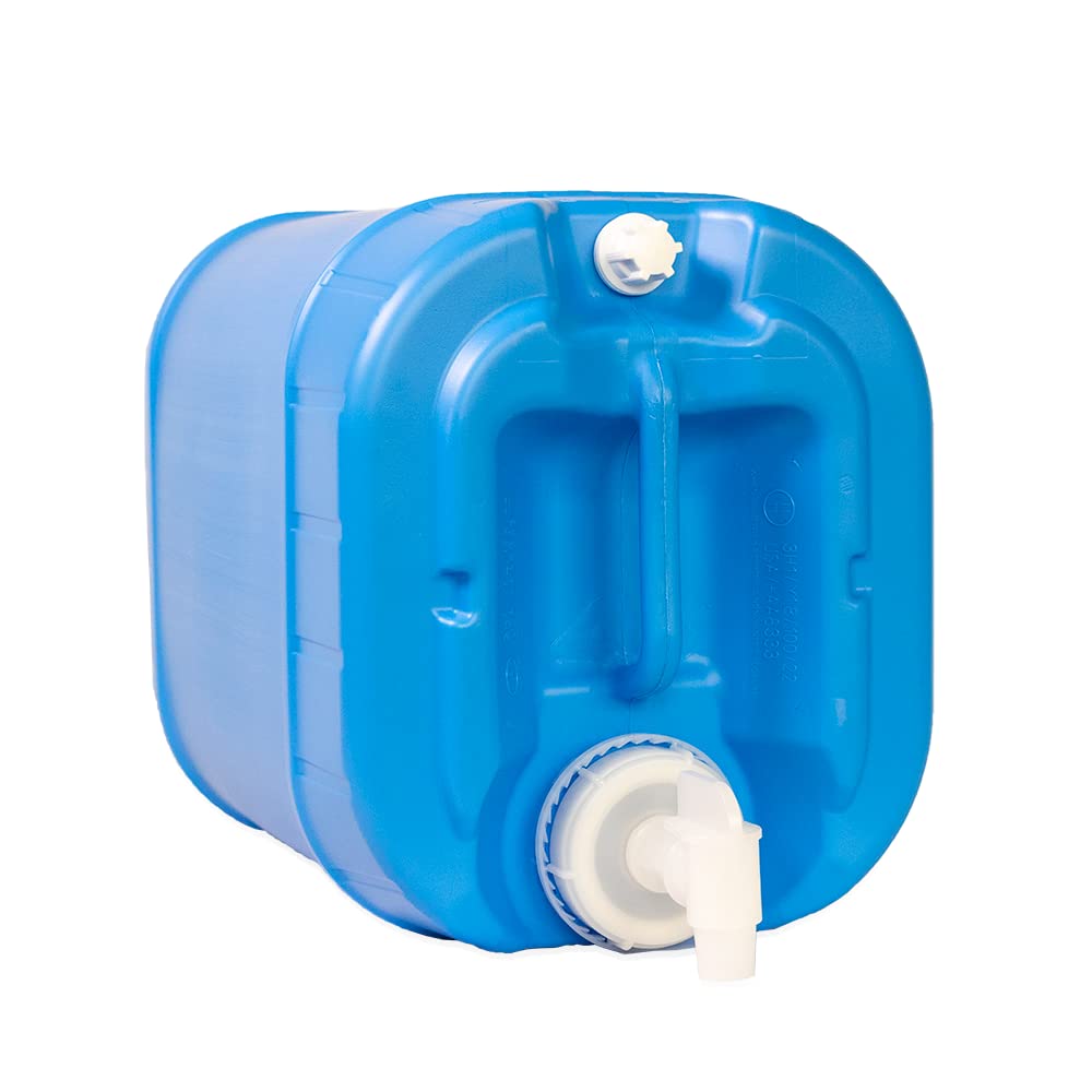 5 Gallon Stackable Water Containers (3-Pack) - BPA-Free Food Grade Plastic for Emergency Water Storage | Durable Outdoor & Indoor Water Jugs for Camping, Survival Kits, Hurricane Prep & Off-Grid Living