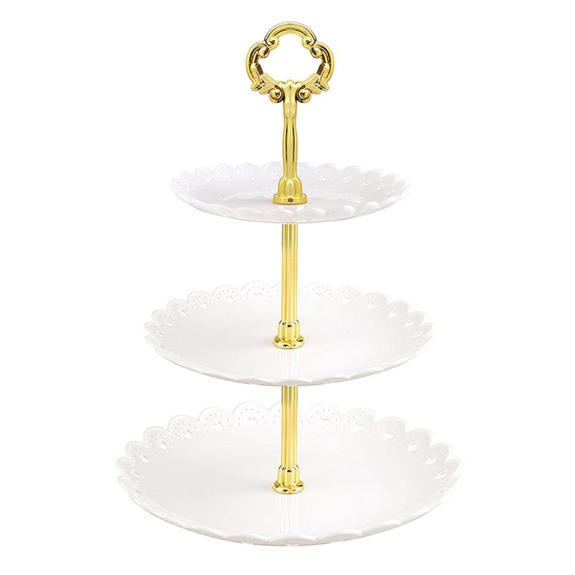 3 Tier Cake Stand for Afternoon Tea, Wedding, Party - Elegant Dessert Display Rack for Cakes, Cupcakes & Pastries | Perfect for Bridal Showers, Baby Showers & Holiday Gatherings