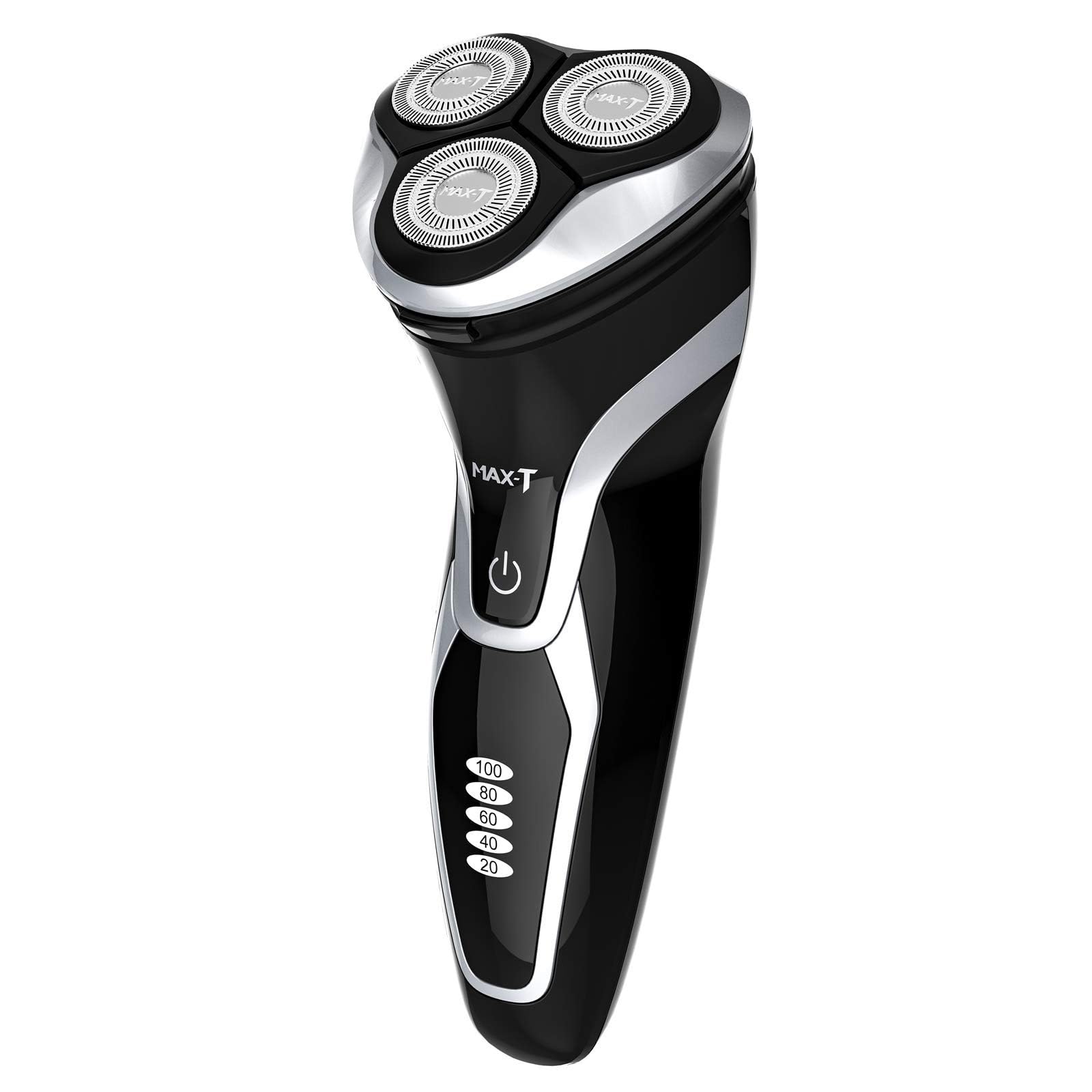 MAX-T Series 3D ProSkin Electric Shaver for Men - Rechargeable Wet/Dry Cordless Razor with Skin Protection, Washable Black Shaving Trimmer - Perfect for Travel, Gym & Daily Shaving Routine