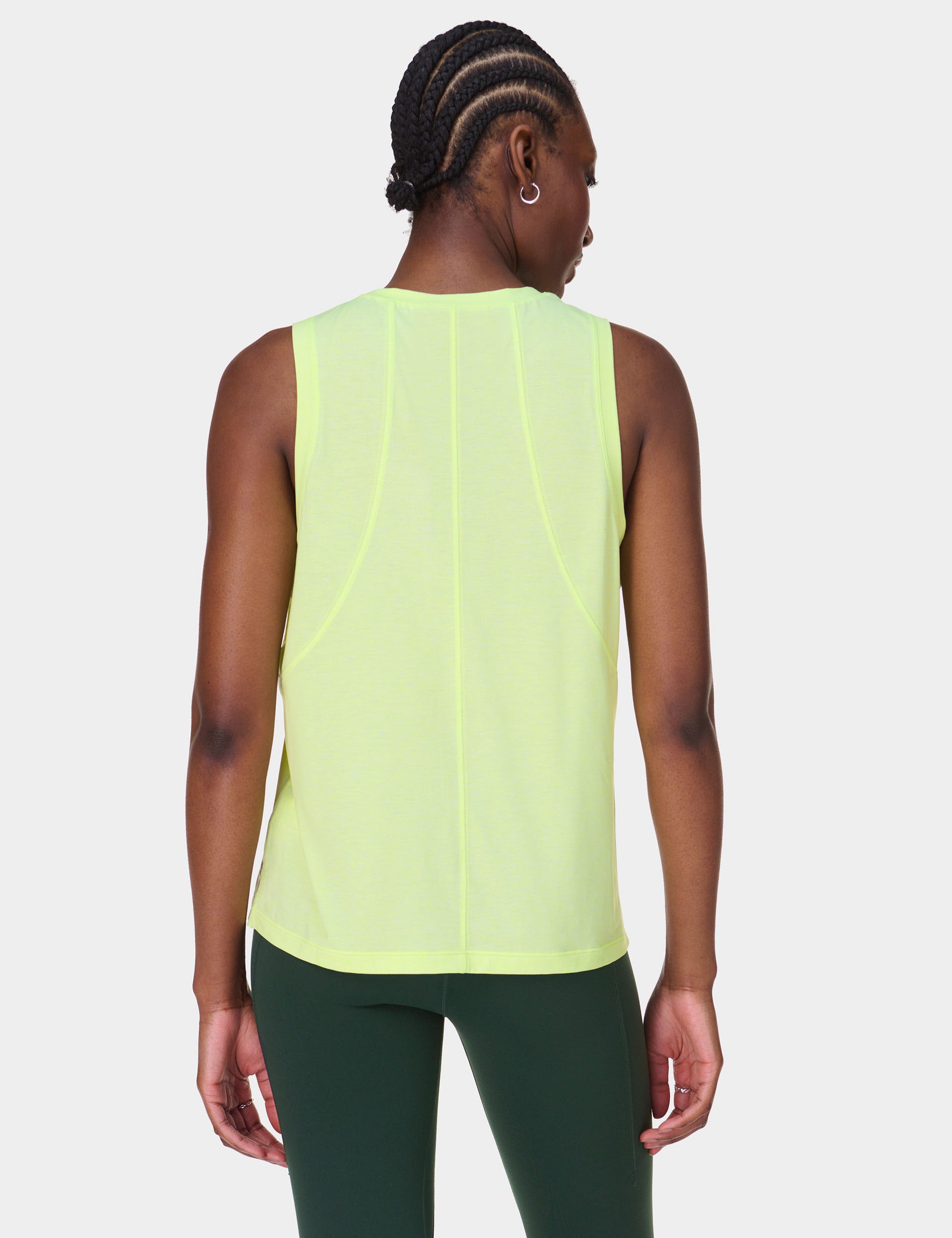 Soft Flow Studio Vest for Women - Lightweight Pomelo Green Cardigan for Layering, Yoga, and Casual Wear