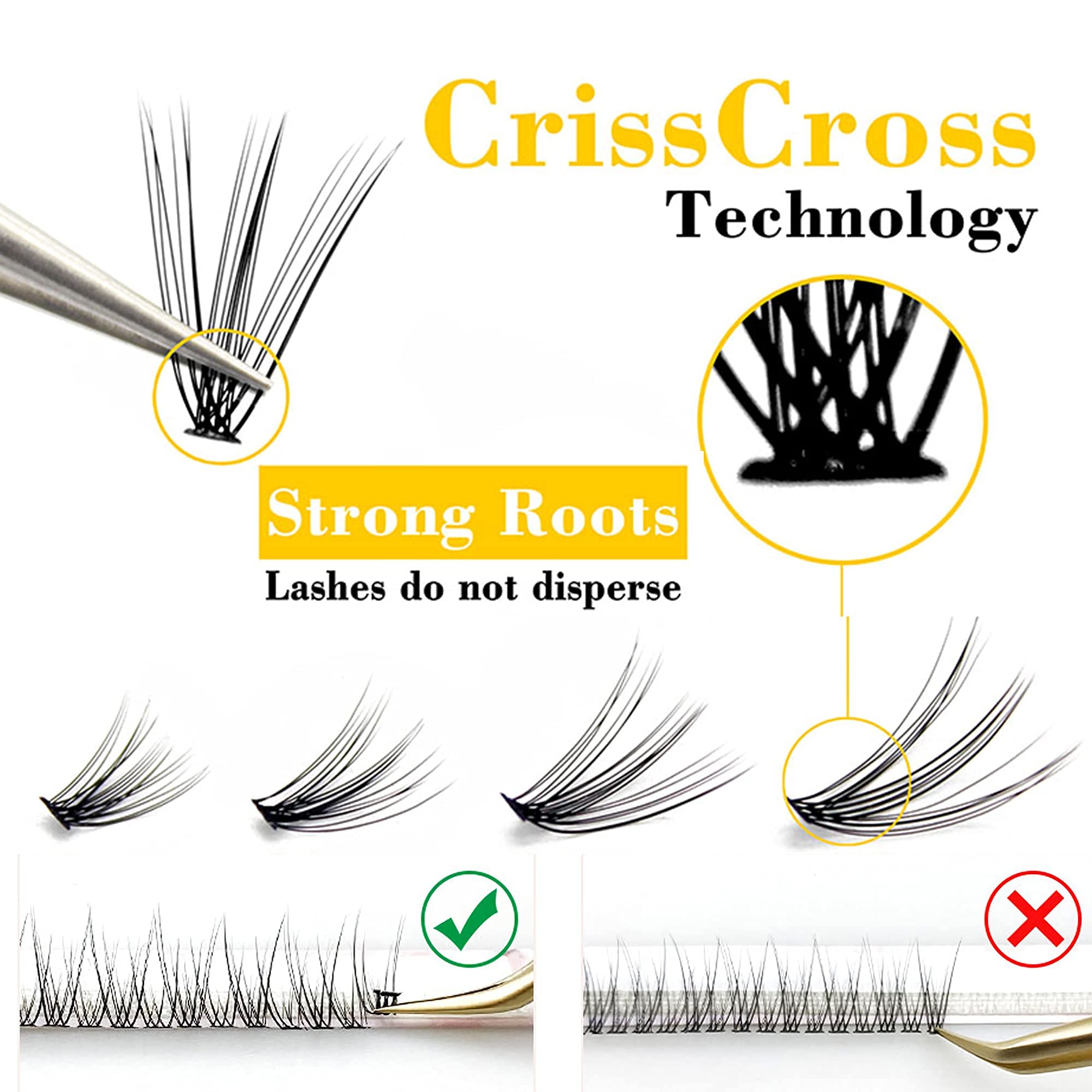 Premium 240pcs Faux Mink Cluster Eyelash Extensions - 9-14mm Length, C Curl, 12 Roots per Cluster (0.07mm) - Natural Looking Individual Lashes for Volume & Length - Perfect for Weddings, Parties & Special Occasions