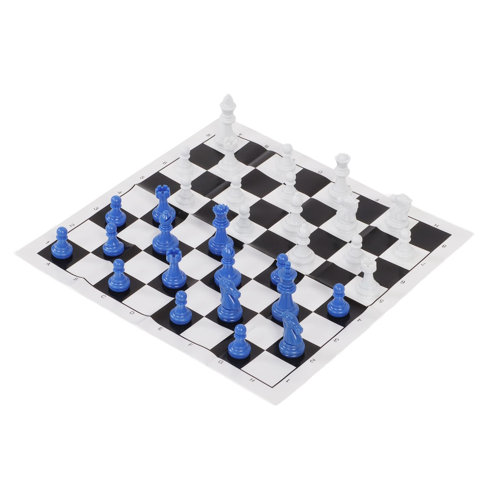 Premium Plastic International Standard Chess Set - Professional Tournament Chess Board with Durable Pieces for Camping, Travel & Outdoor Games