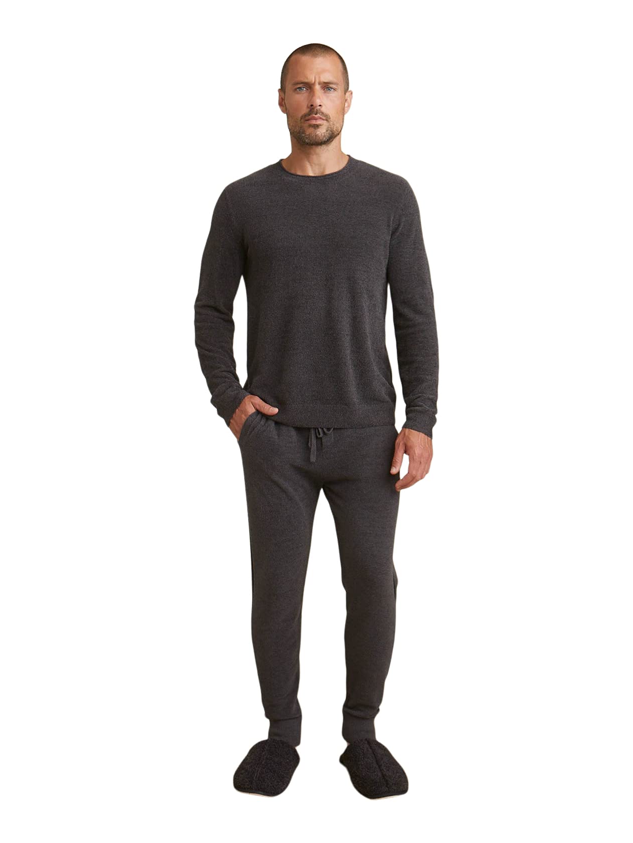 Barefoot Dreams CozyChic Ultra Lite Men's Roll Neck Pullover - Soft Long Sleeve Sweater for Men | Perfect for Casual Wear, Office & Winter Layering