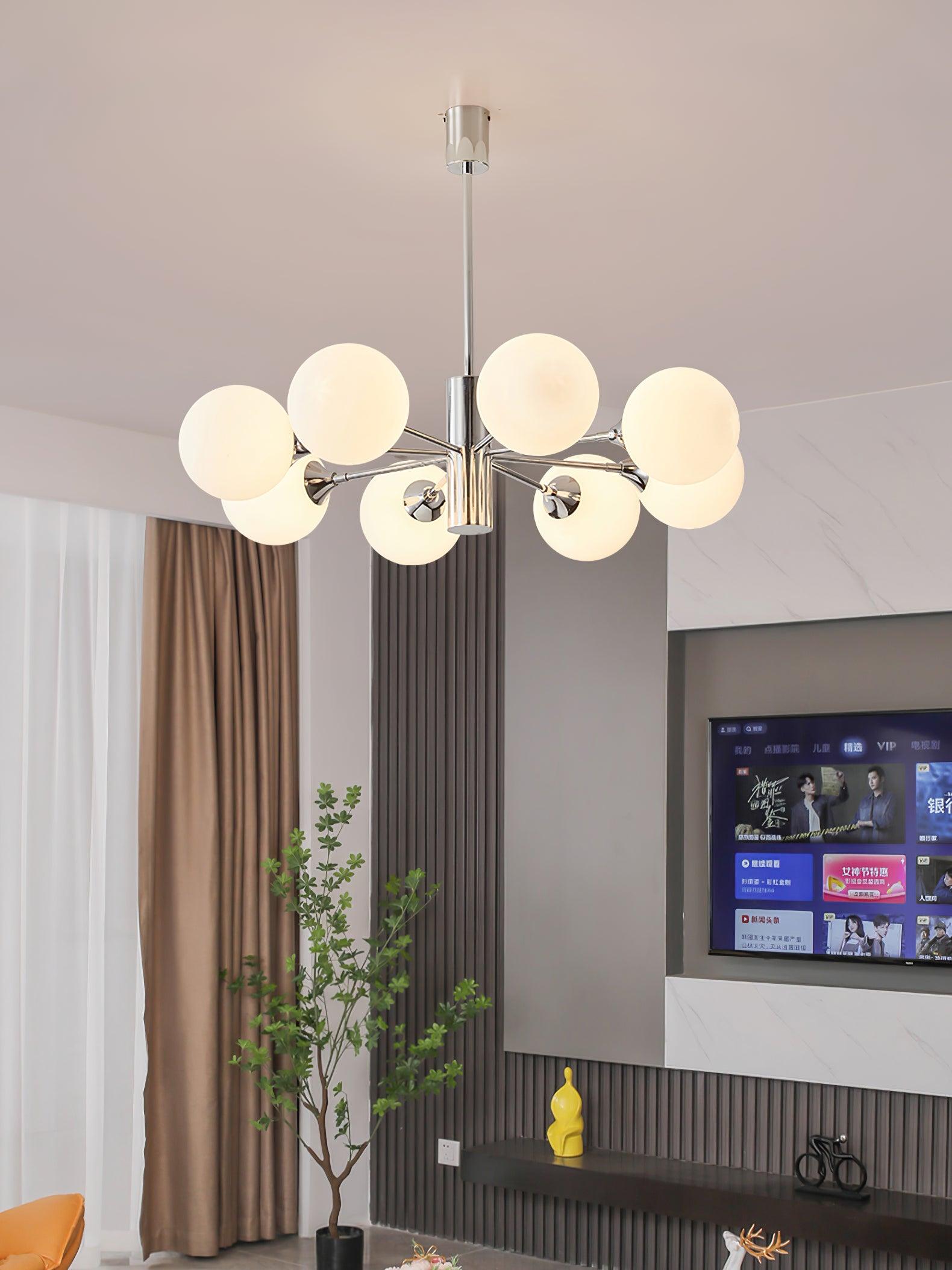 Lola Chandelier - Elegant Crystal Ceiling Light Fixture for Dining Room, Bedroom & Living Room | Perfect for Home Decor & Interior Design