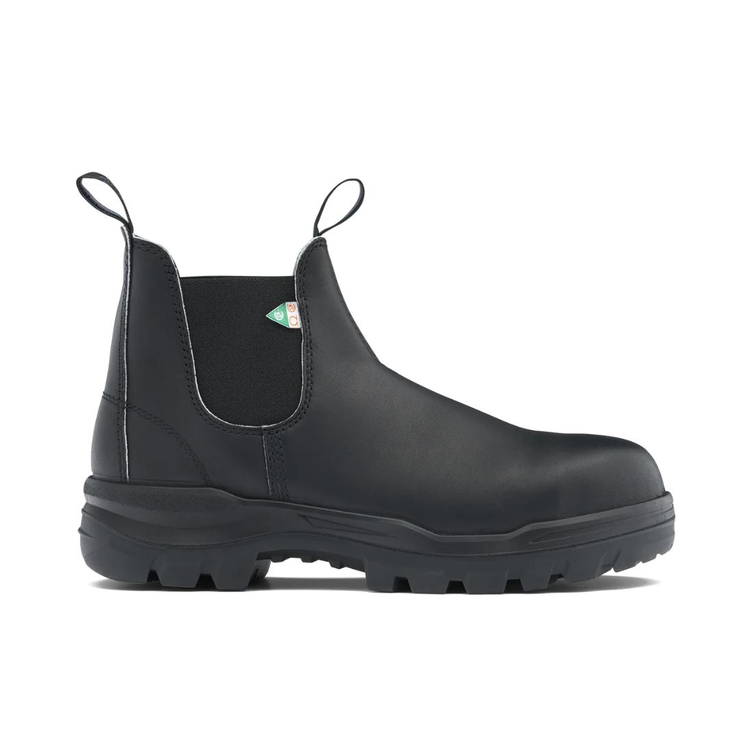 Blundstone 8301 Unisex Slip-On Composite Toe Work Boots - Black Safety Shoes for Construction, Warehouse & Outdoor Work | OSHA Compliant Work Boots for Men & Women