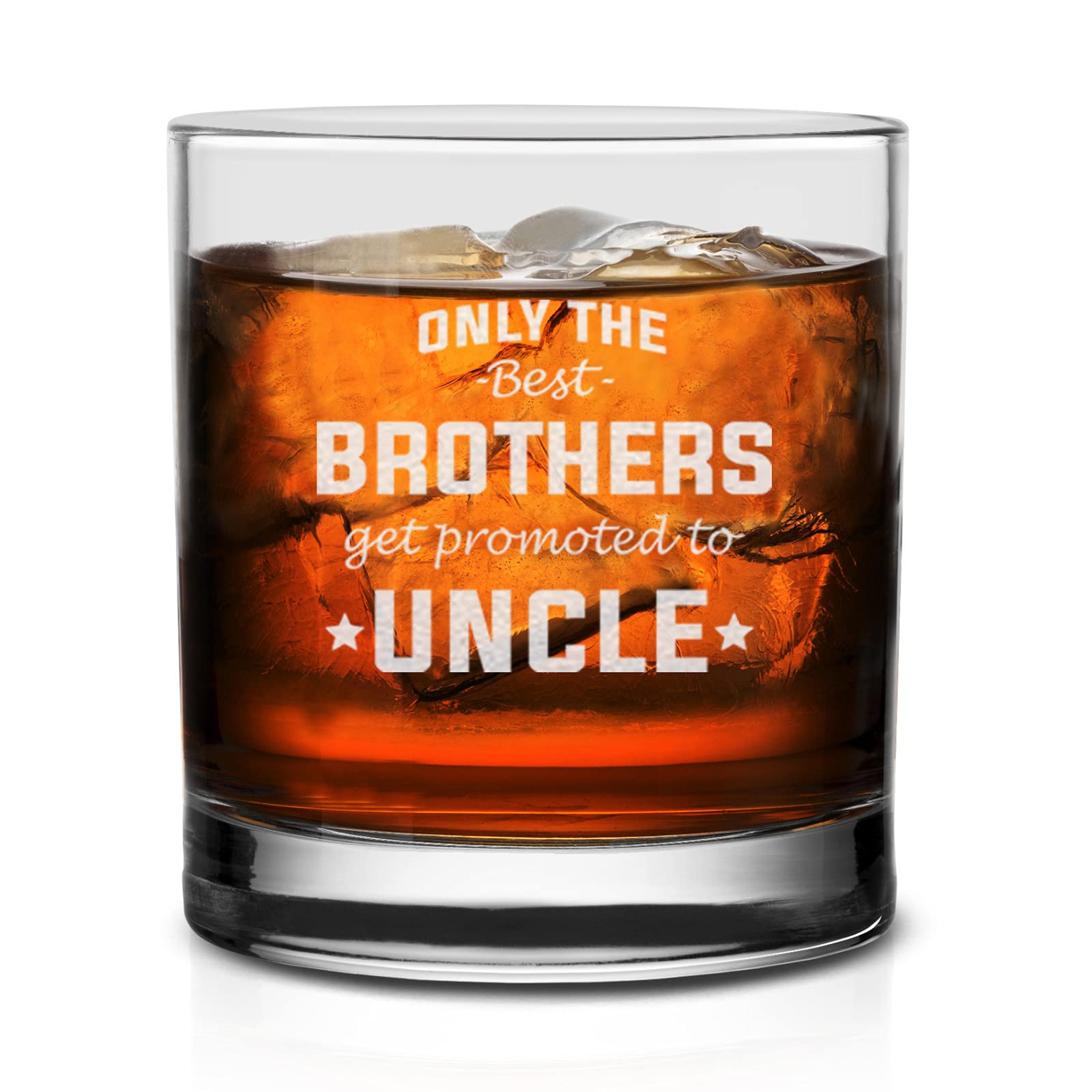 Personalized Whiskey Glass for Uncle Pregnancy Announcement - Best Gift for Future Uncles - Perfect for Gender Reveals, Baby Showers & Celebrations