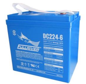 Fullriver 6V 224Ah Deep Cycle AGM Battery - High Performance Rechargeable Battery for Solar Power, RV, Marine & Off-Grid Applications