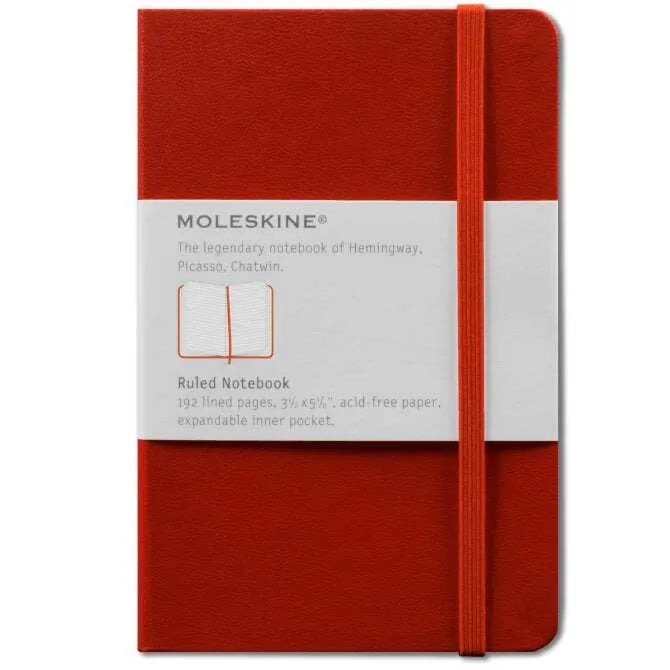 Premium Moleskine Ruled Pocket Notebook - Compact 3.5
