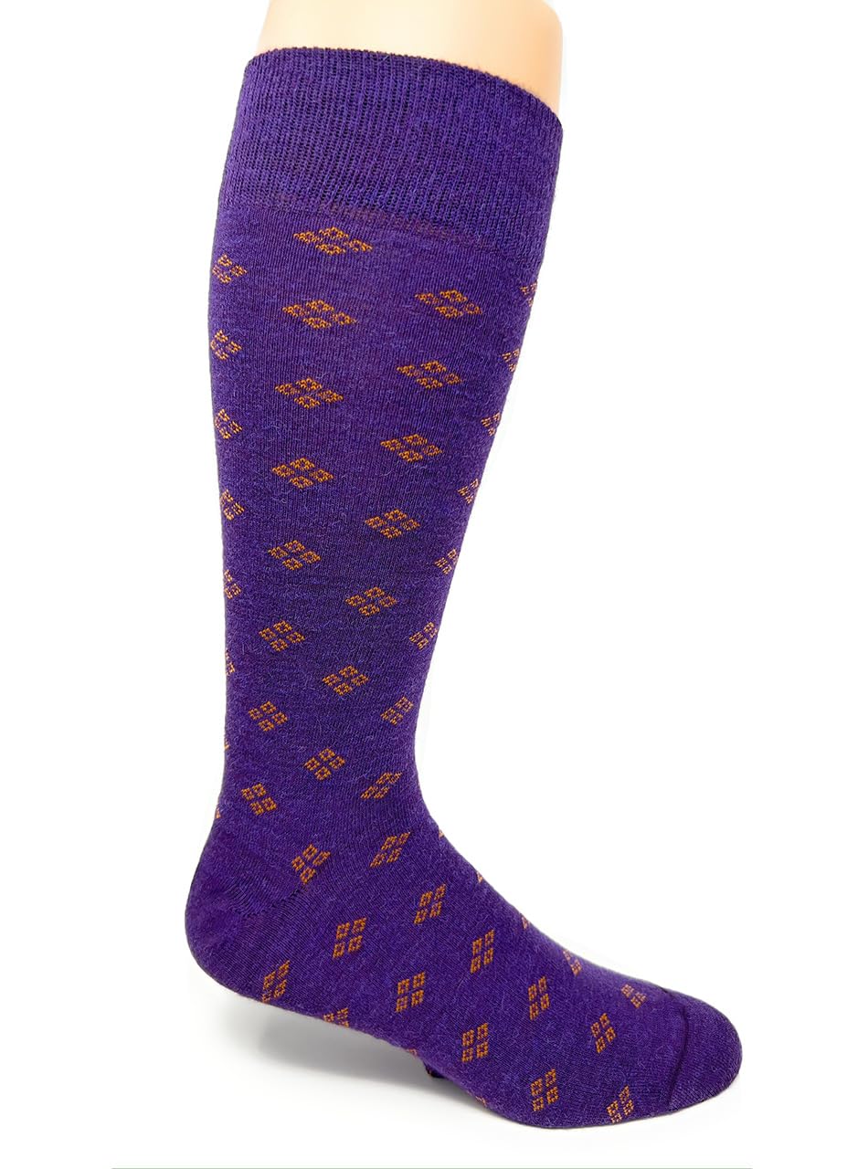 Premium Diamond District Baby Alpaca Wool Dress Socks for Men & Women - Soft Warm Luxury Socks for Office, Formal Events & Winter Comfort