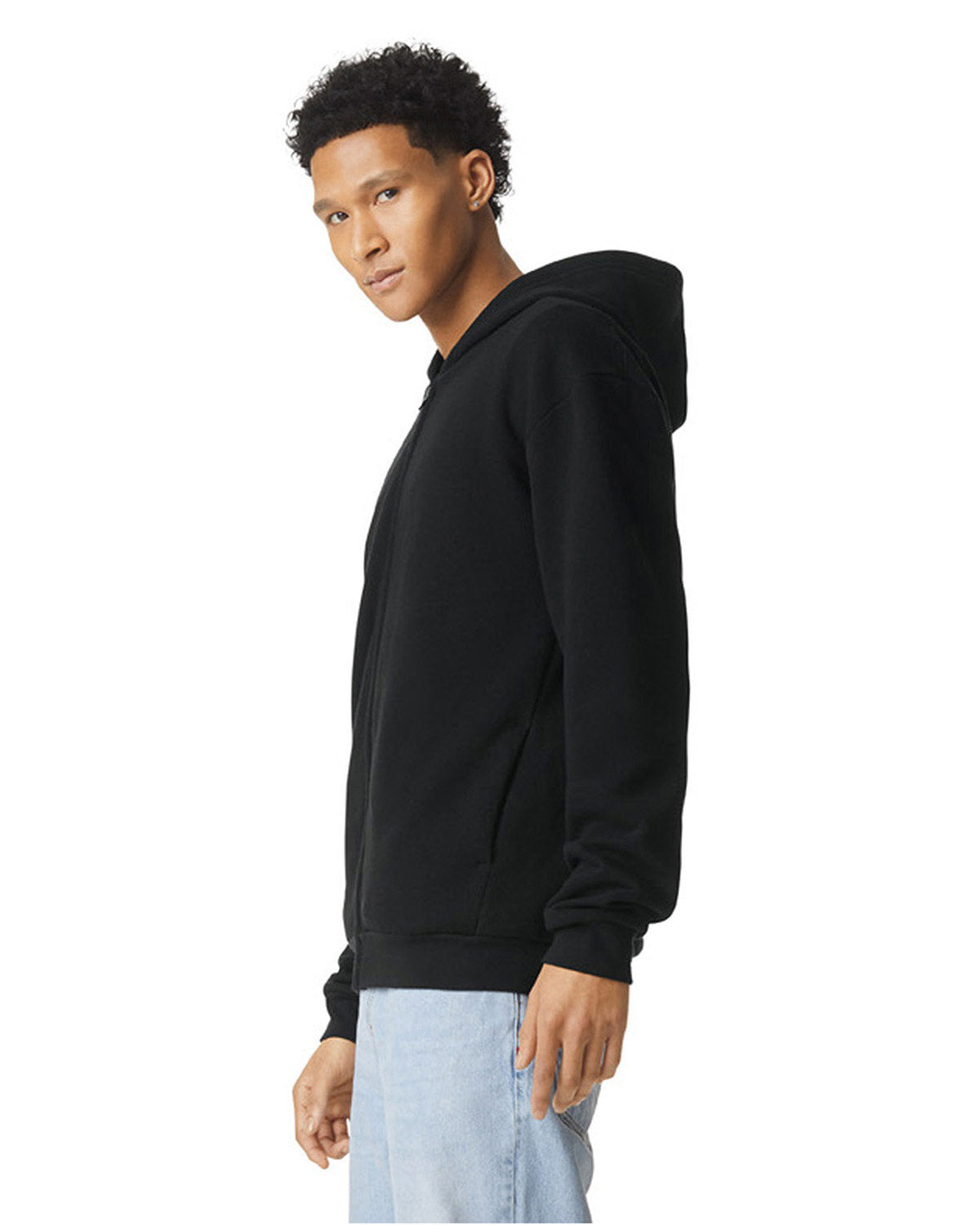 American Apparel RF497 ReFlex Fleece Unisex Full Zip Hoodie - Soft & Warm Fleece Jacket for Men & Women | Perfect for Outdoor Activities, Gym, and Casual Wear