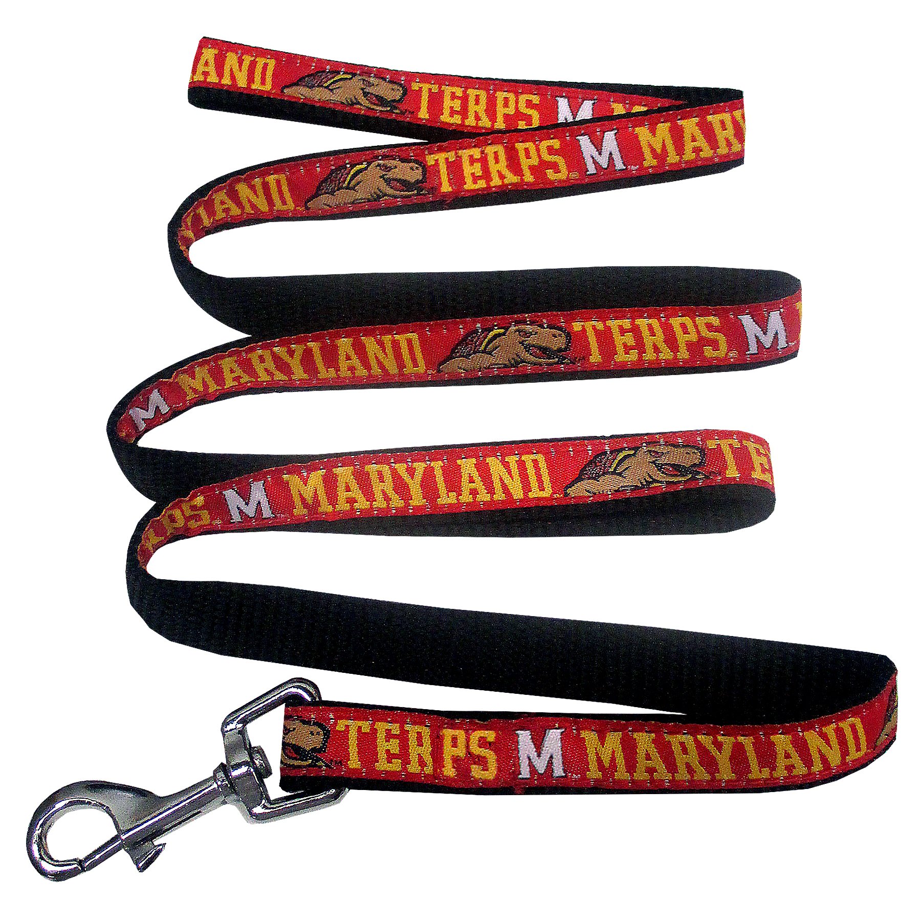 NCAA Licensed Maryland Terrapins Pet Leash - Large, Durable & Colorful Dog & Cat Leash for Walking, Training & Outdoor Adventures