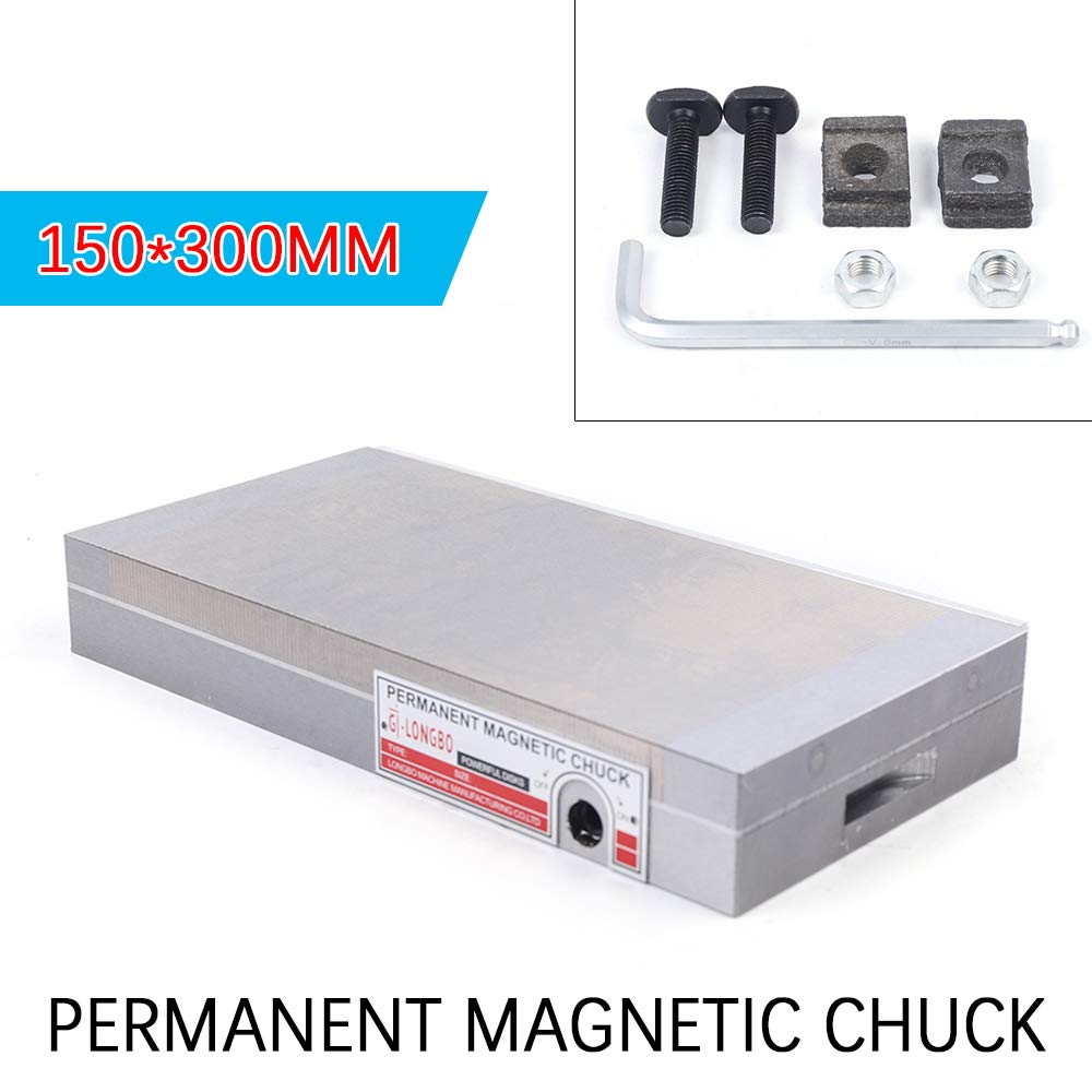 6x12 Inch Permanent Magnetic Chuck for Surface Grinder - Precision Workholding for Metal Grinding & Milling Machines | Perfect for Metalworking, Tool Sharpening & DIY Projects