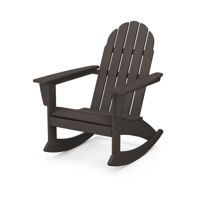 POLYWOOD Vineyard Adirondack Rocking Chair - All-Weather Outdoor Furniture for Patio, Garden & Poolside Relaxation