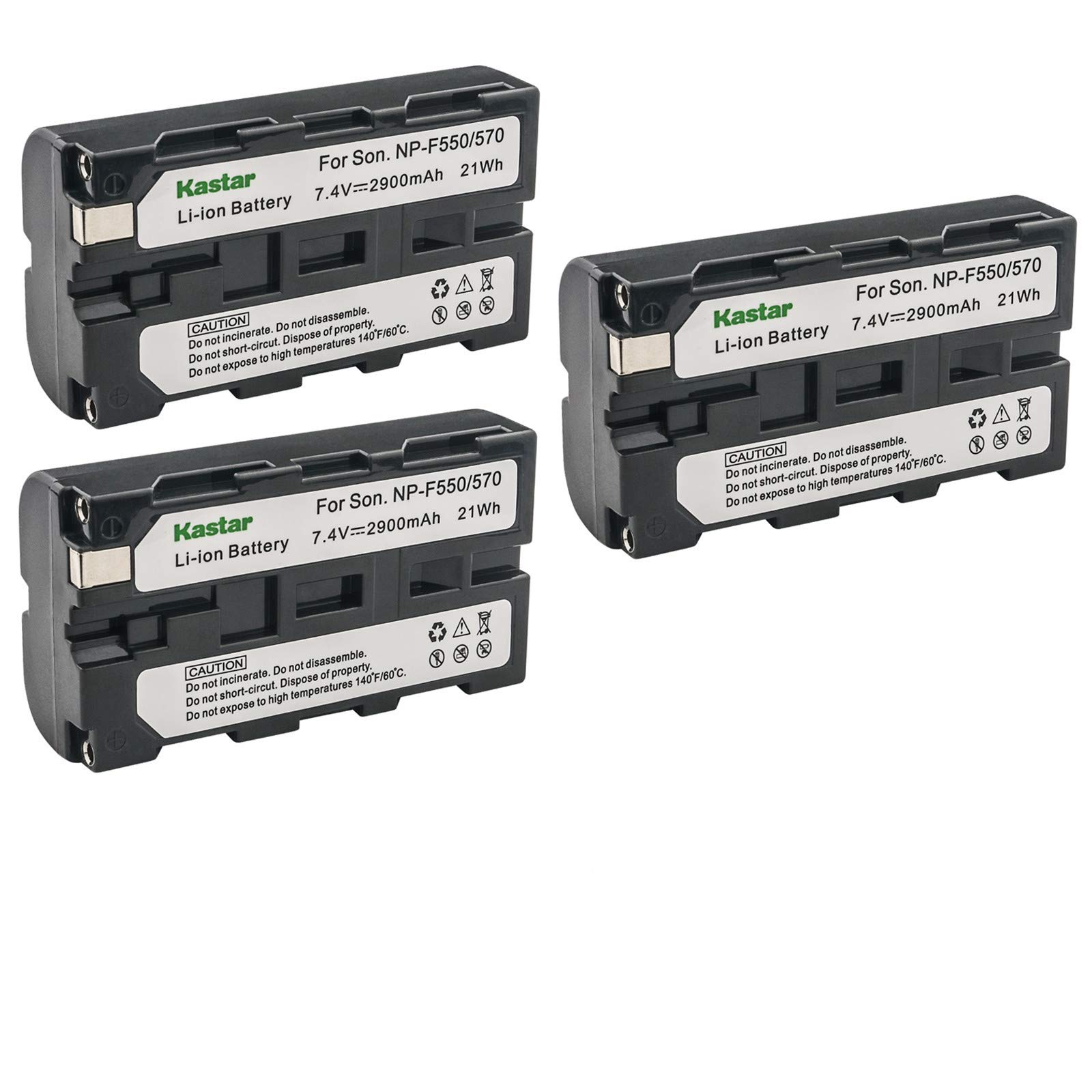 Kastar 3X Replacement Battery for Sony NP-F570 NP-F550 NP-F530 NP-F330 & CCD Camcorders - Compatible with CCD-RV100 RV200 CCD-SC5 CCD-SC9 CCD-TR1 CCD-TR215 CCD-TR940 CCD-TR917 and CN-126 CN-160 CN-216 CN-304 YN 300 VL600 LED Video Lights - Perfect for Professional Videography, Travel Vlogging, and Outdoor Shooting