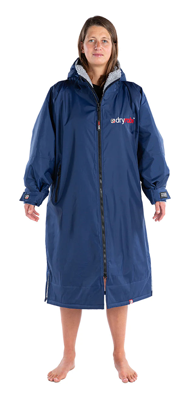 Dryrobe Advance Long Sleeve Changing Robe for Adults - Waterproof & Warm Outdoor Changing Robe for Surfing, Swimming, Camping & Beach Activities