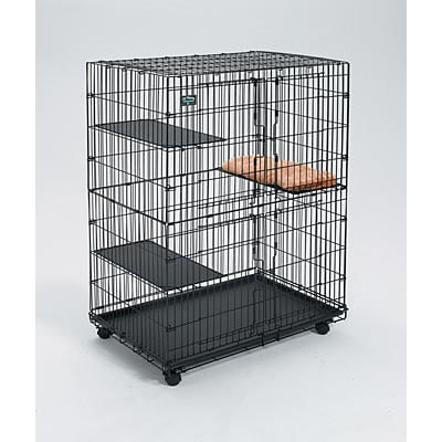36L x 23.5W x 50.5H Cat Playpen - Large Indoor/Outdoor Pet Enclosure for Kittens & Small Cats - Perfect for Home, Travel & Vet Visits