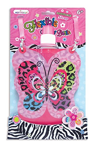 Hot Focus Water Bottle Squirt Butterfly - Portable Sports Water Bottle for Running, Gym & Outdoor Activities | BPA-Free Squeeze Bottle with Leak-Proof Lid