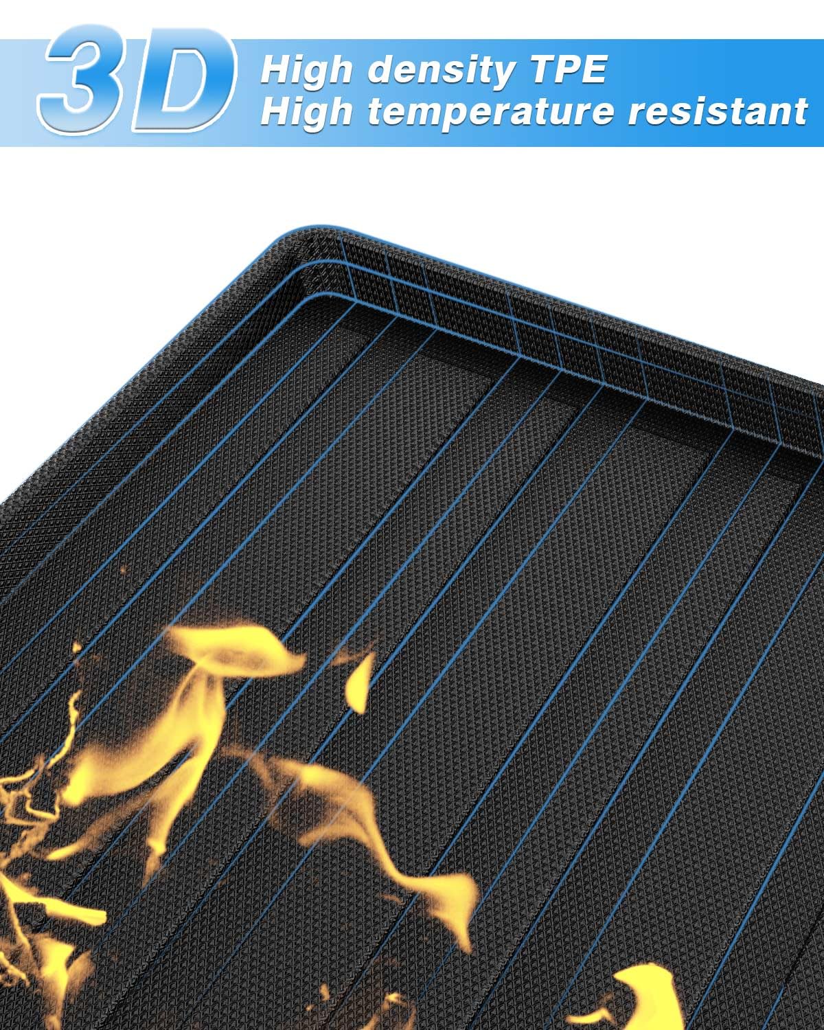 2023-2025 Honda Accord (Non-Hybrid) All-Weather 3D TPO Trunk Liner Cargo Mat - Heavy Duty Protection for Rear Trunk Floor | Perfect for Road Trips, Grocery Hauling & Outdoor Adventures