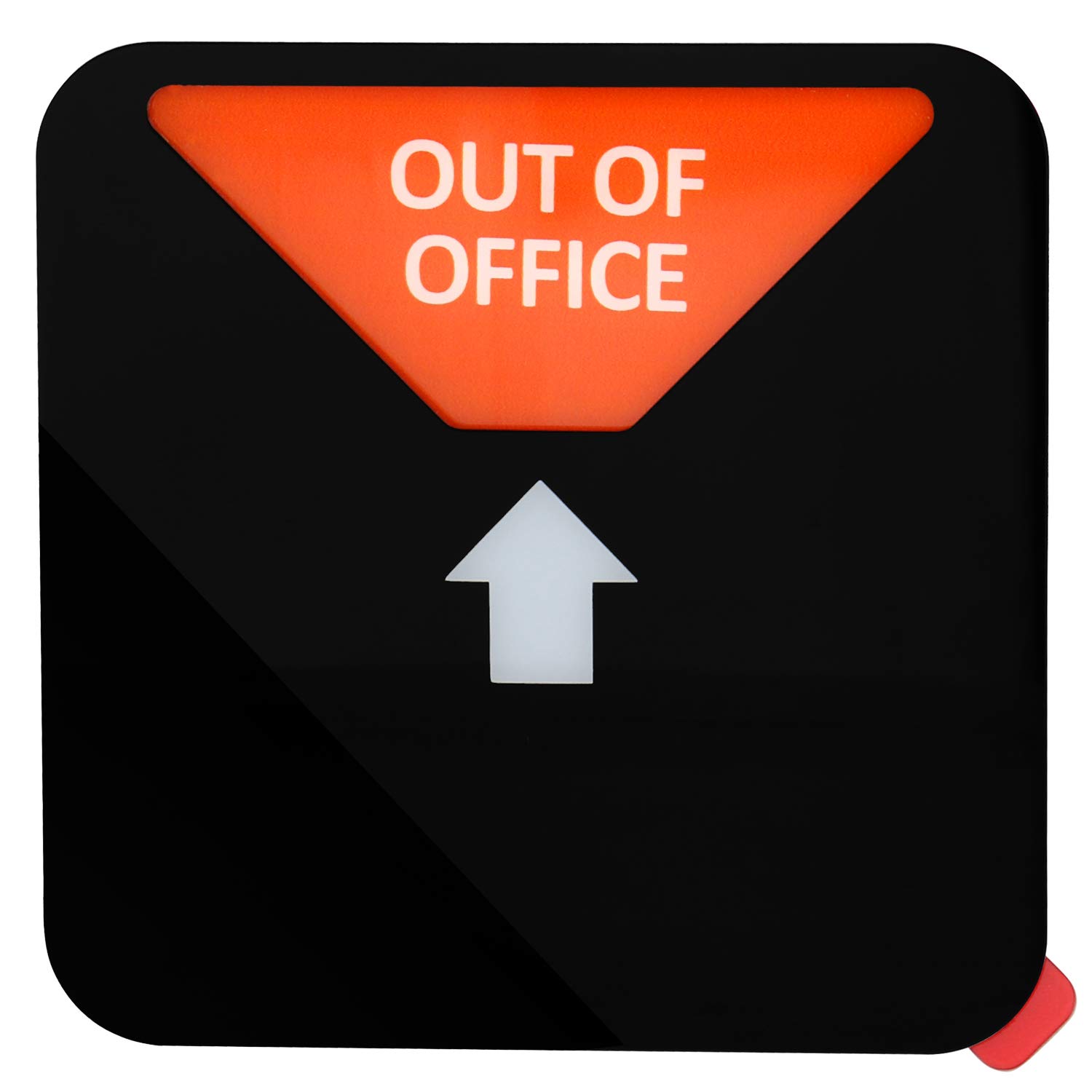 Kichwit Privacy Sign - Do Not Disturb, Out of Office, Please Knock, In Meeting Office Signs (4.9 Inch Square Black) - Perfect for Conference Rooms, Workstations & Office Doors