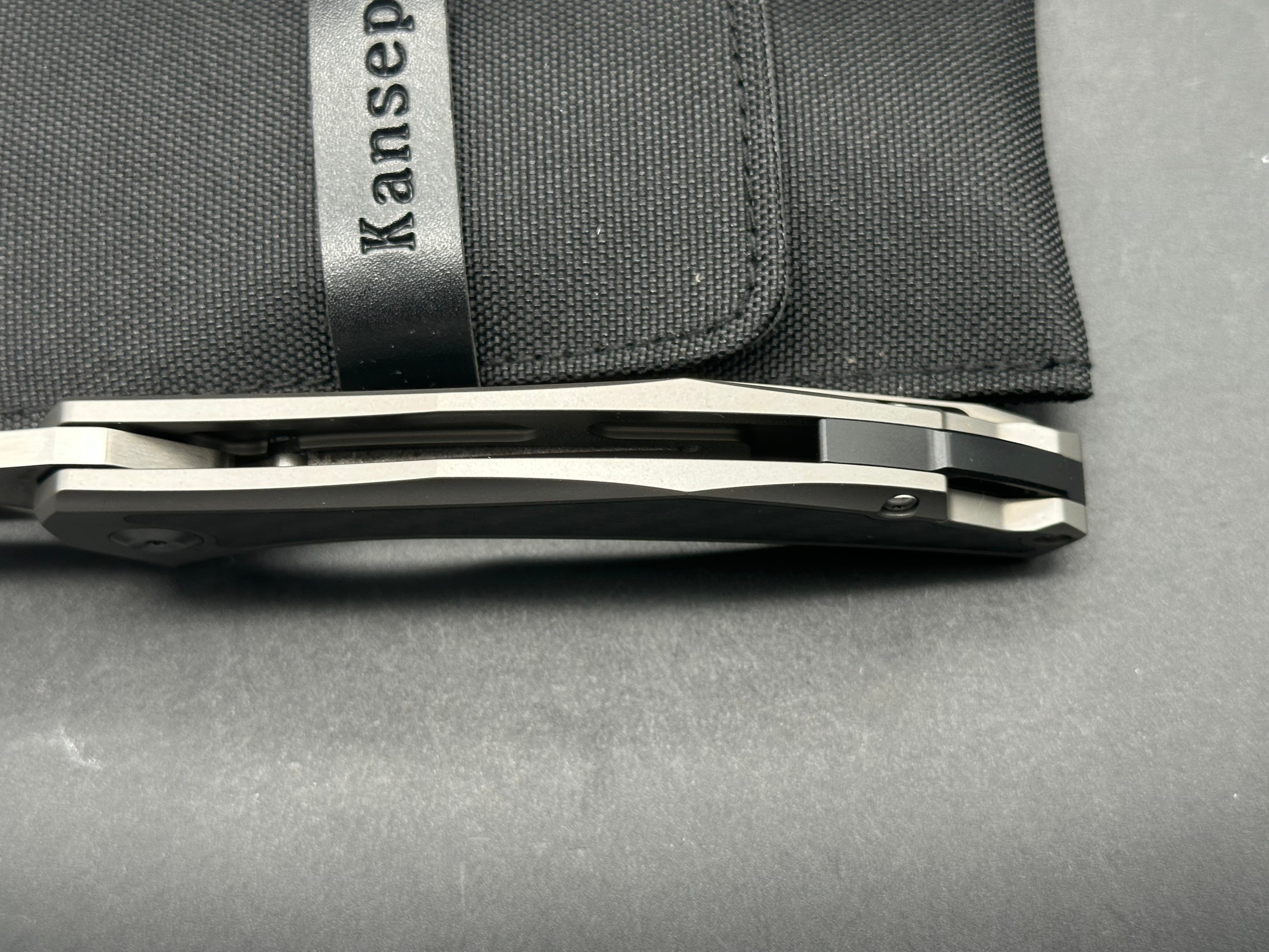 Kansept Spirit EDC Pocket Knife - S35VN Stainless Steel Blade with Carbon Fiber Handle Insert - Perfect for Outdoor, Camping, and Everyday Carry