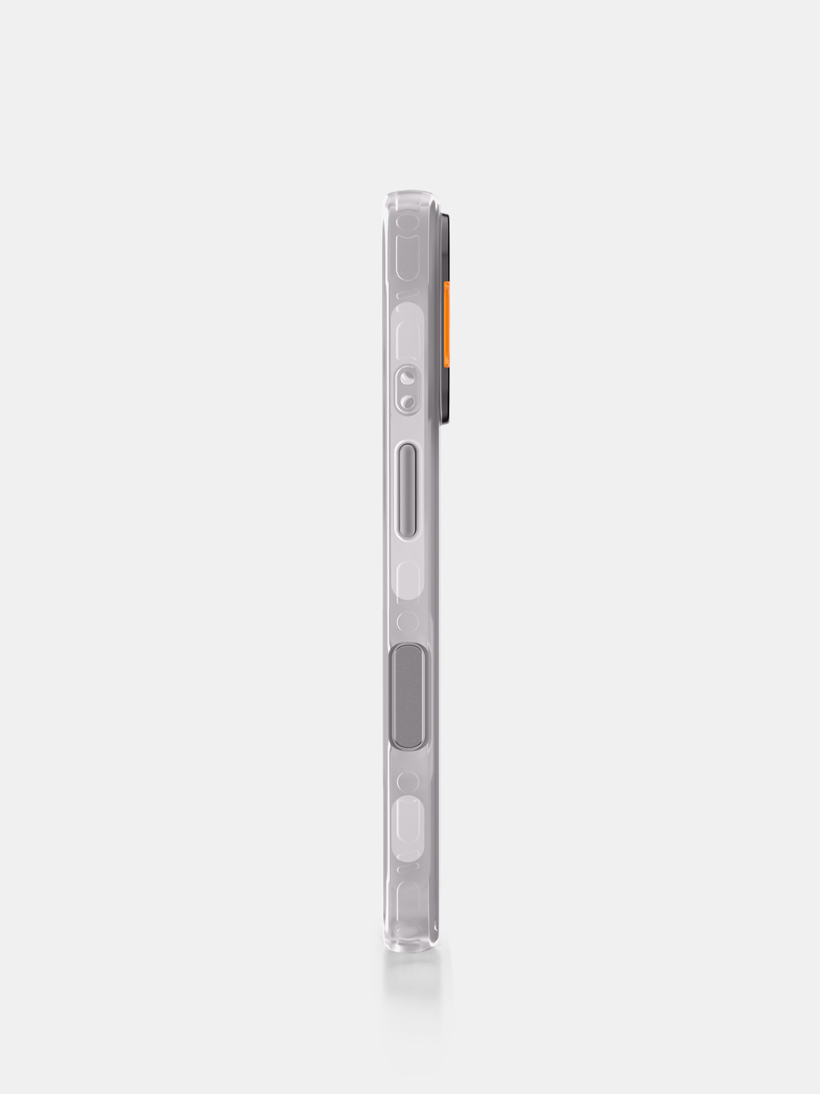 Sky Gradient Clear Phone Case - Amber & Lilac Color for iPhone & Samsung | Trendy Protective Cover for Everyday Use & Style