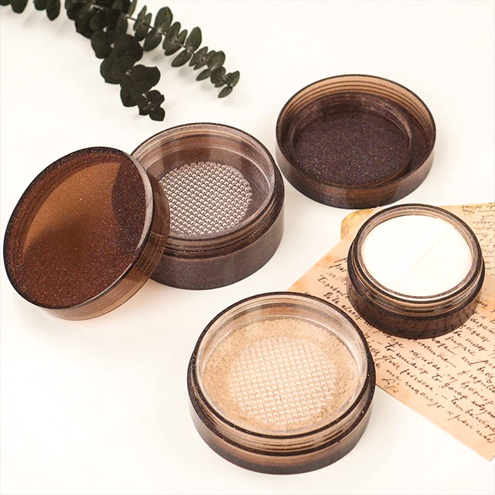 FineInno Silicone Resin Jar Molds with Sifter Lids - DIY Epoxy Resin Storage Containers for Loose Powder, Cosmetics & Travel - 10g Capacity - Perfect for Makeup Organizers, Home Decor & Craft Projects